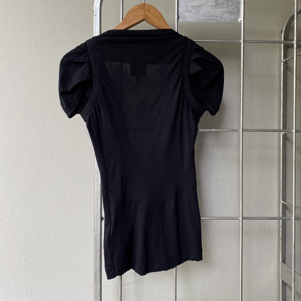 Just Cavalli Just Cavalli Black Draped Top with Braided Belt Detail Size XS / US 0-2 / IT 36-38 - 17 Thumbnail