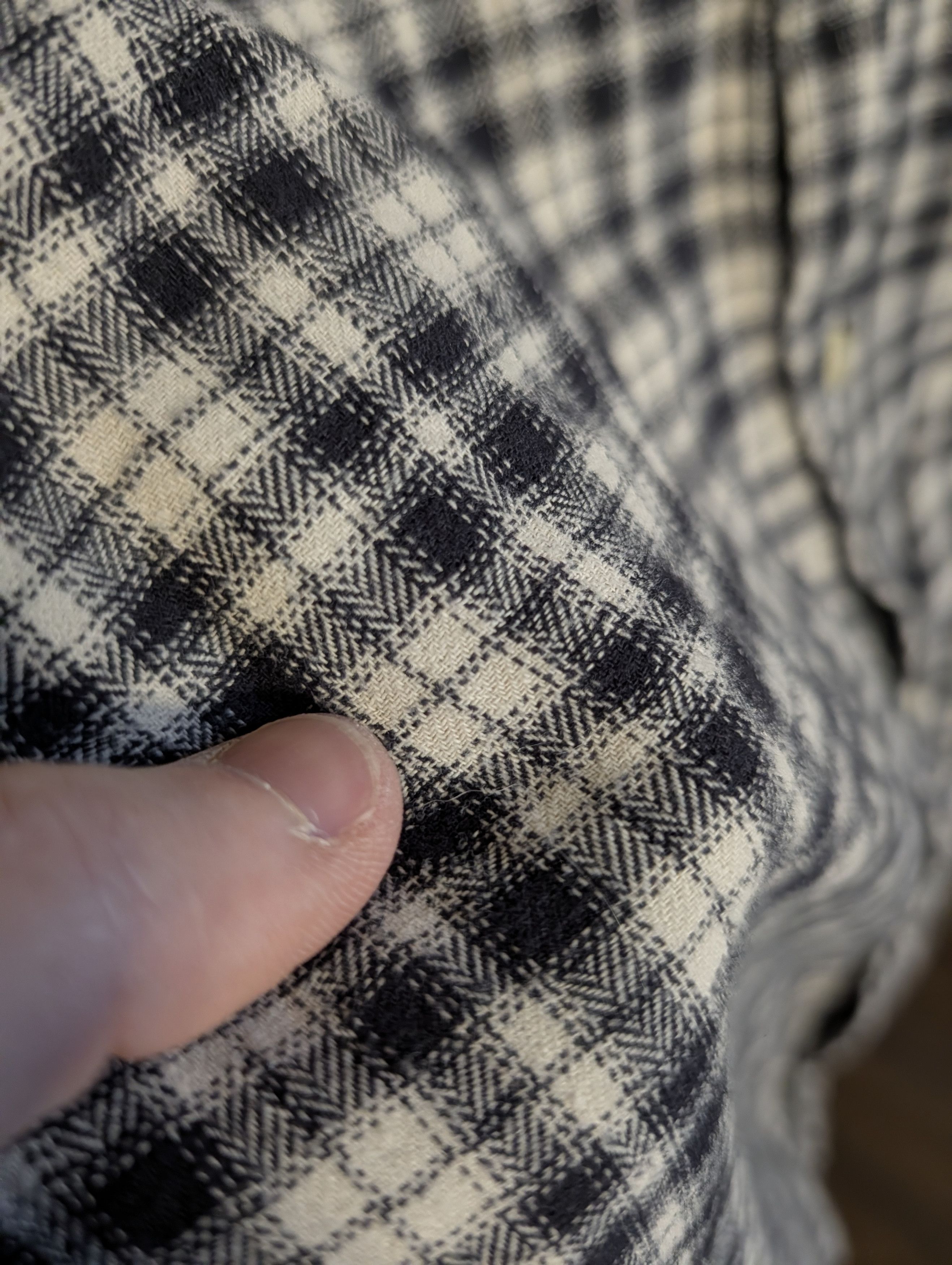 Allsaints Black/white plaid flannel button-down logo shirt Small Size US S / EU 44-46 / 1 - 4 Thumbnail