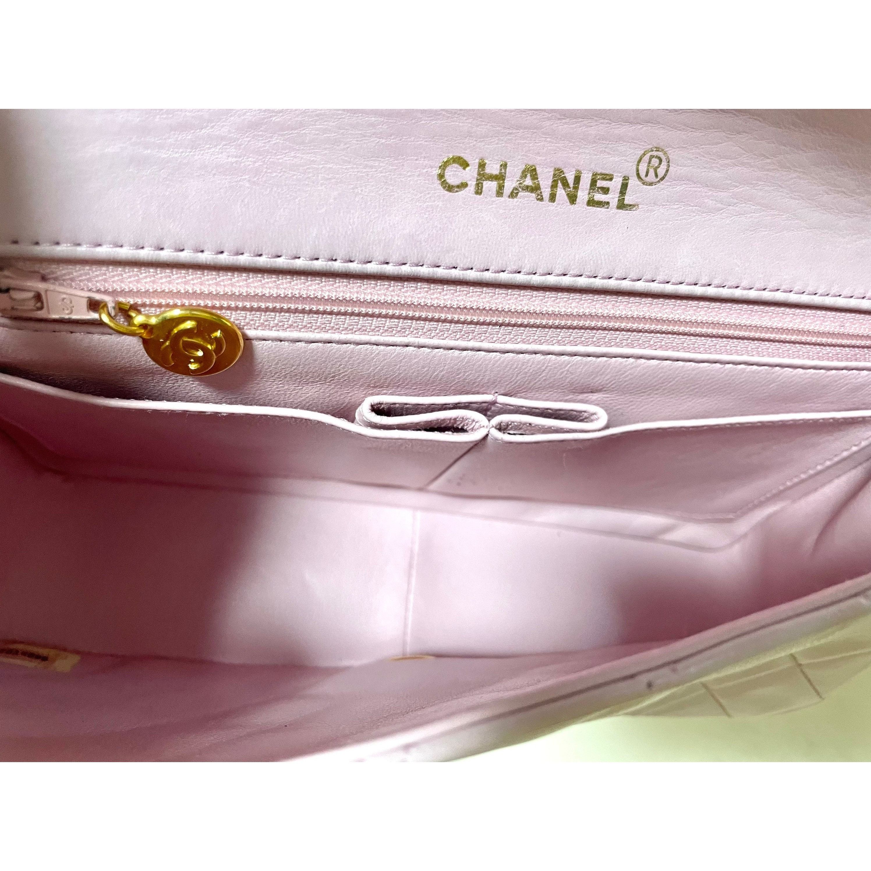 Chanel Vintage CHANEL milky pink 2.55 shoulder bag with golden CC Size ONE SIZE - 10 Thumbnail