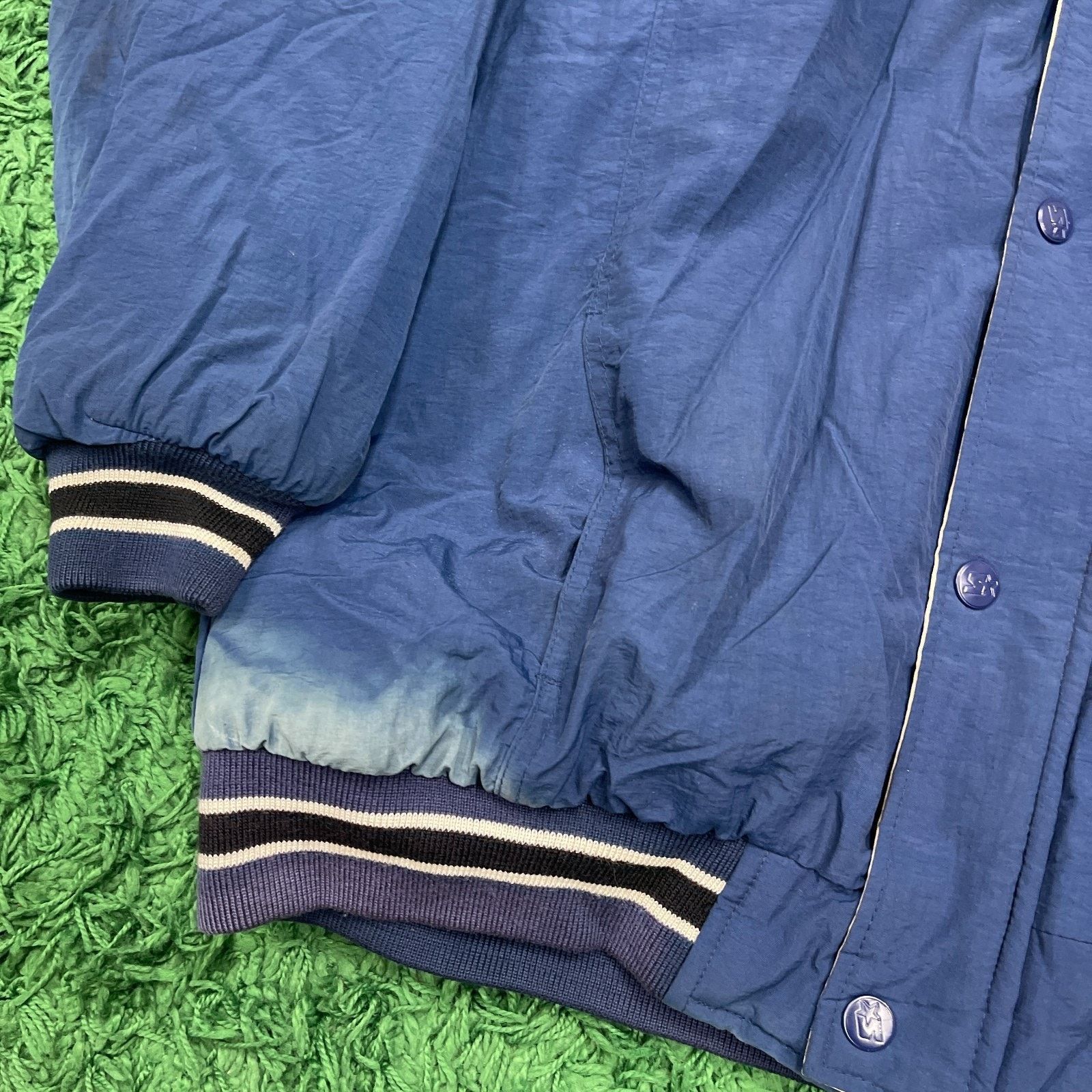Starter × Vintage Vintage 90s Starter Puffer Parka Jacket blue grunge Medium Size US M / EU 48-50 / 2 - 3 Thumbnail