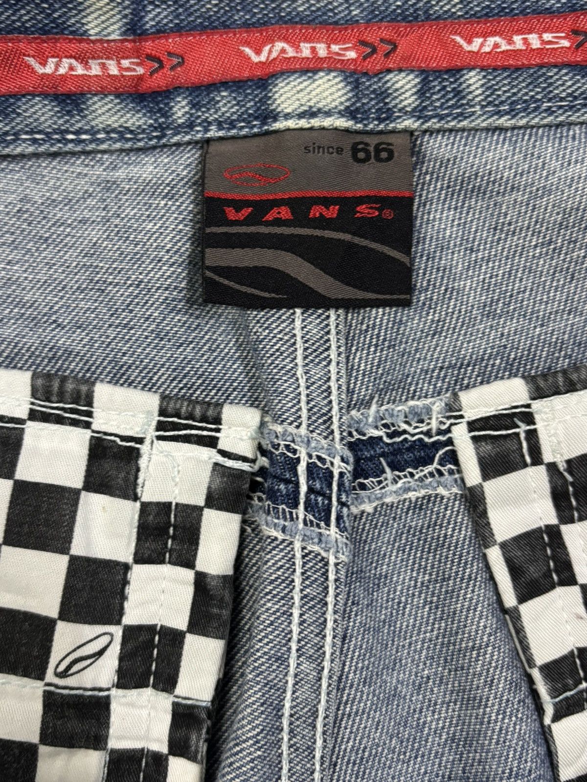 Vans Vintage Y2K Vans Double Knee Style Baggy Distressed Jeans Size US 30 / EU 46 - 20 Thumbnail