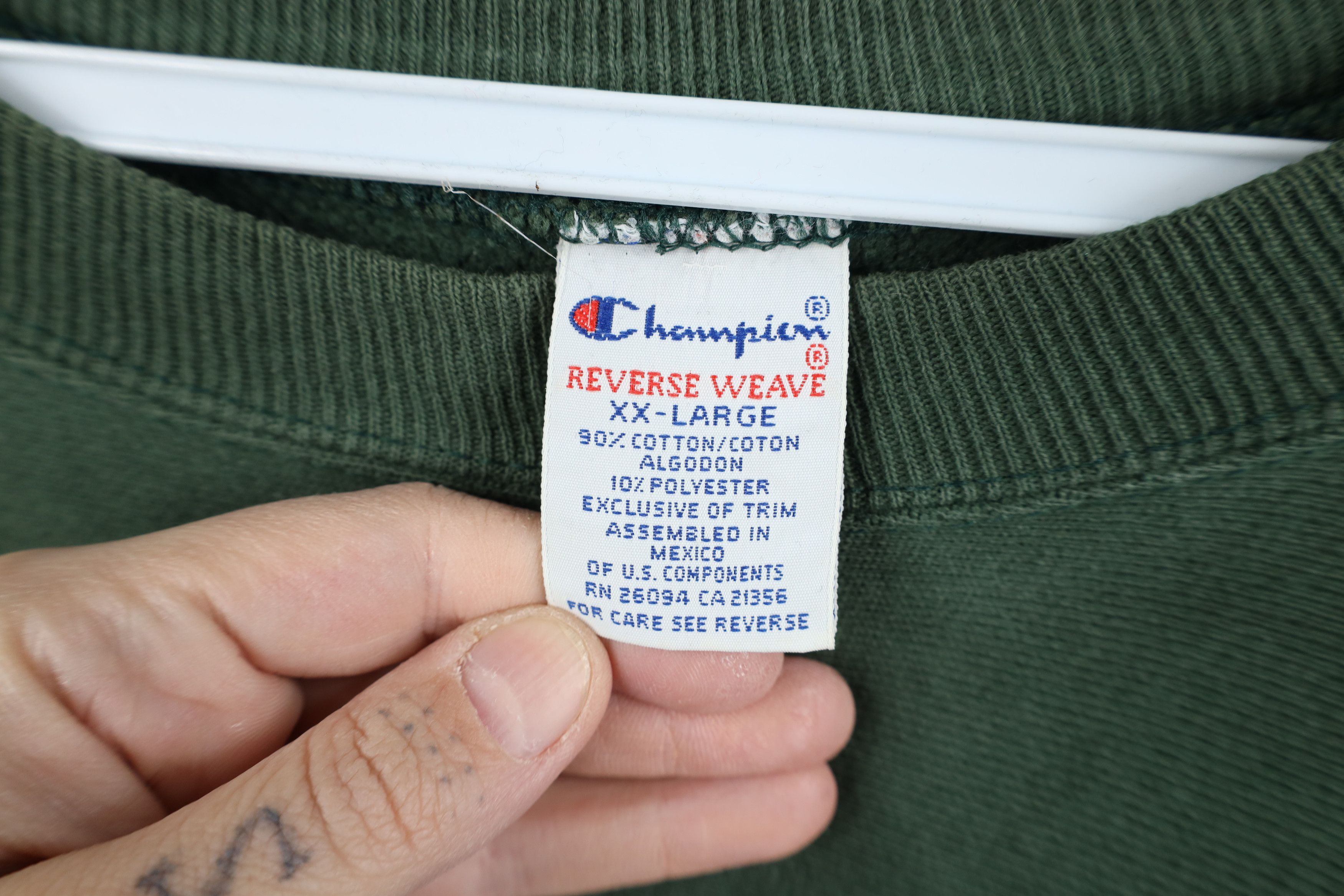 Champion Vintage 80s Champion Reverse Weave Rowing Sweatshirt Green Size US XXL / EU 58 / 5 - 12 Thumbnail