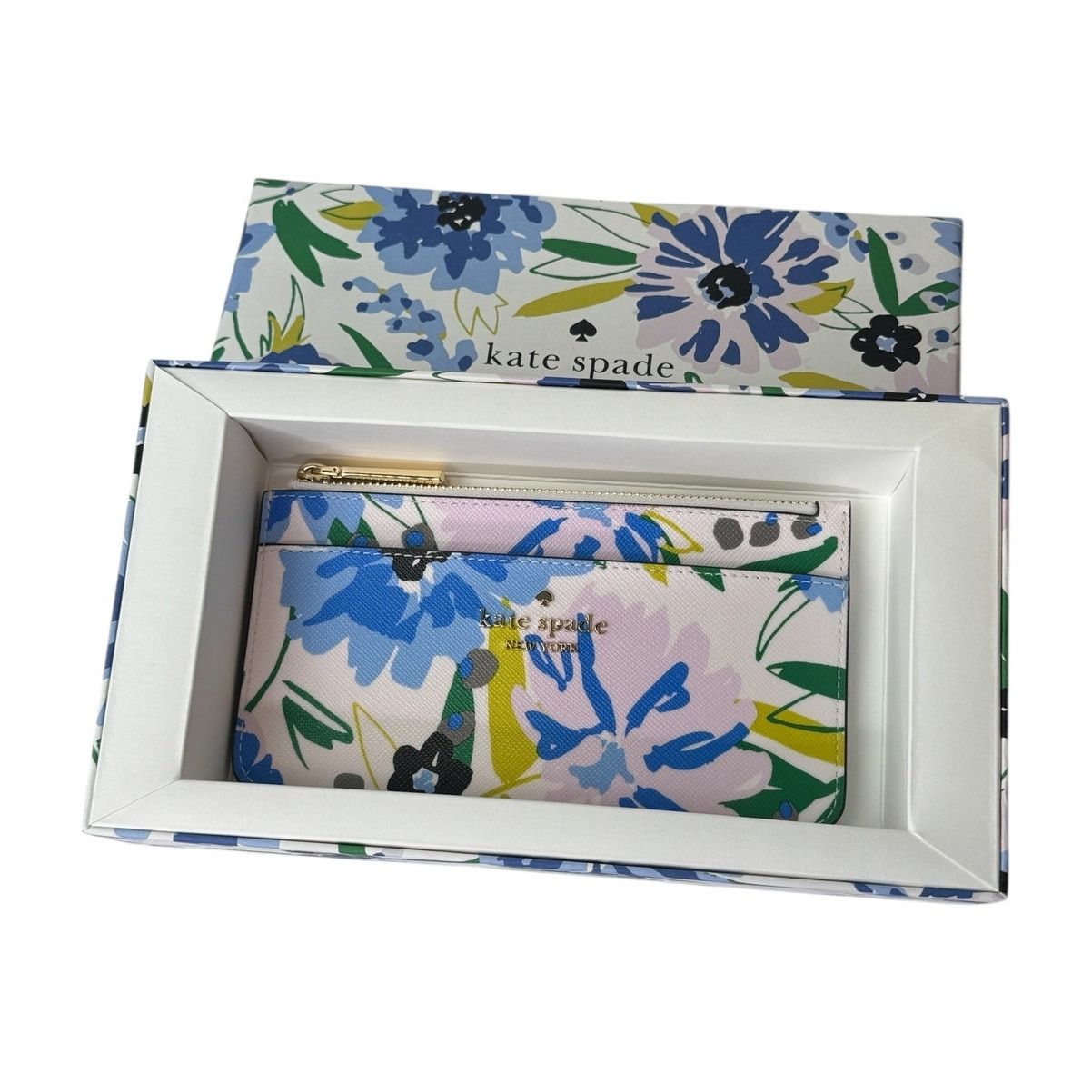 Kate Spade Kate Spade Boxed Madison Floral Large Slim Card Holder Size ONE SIZE - 2 Thumbnail