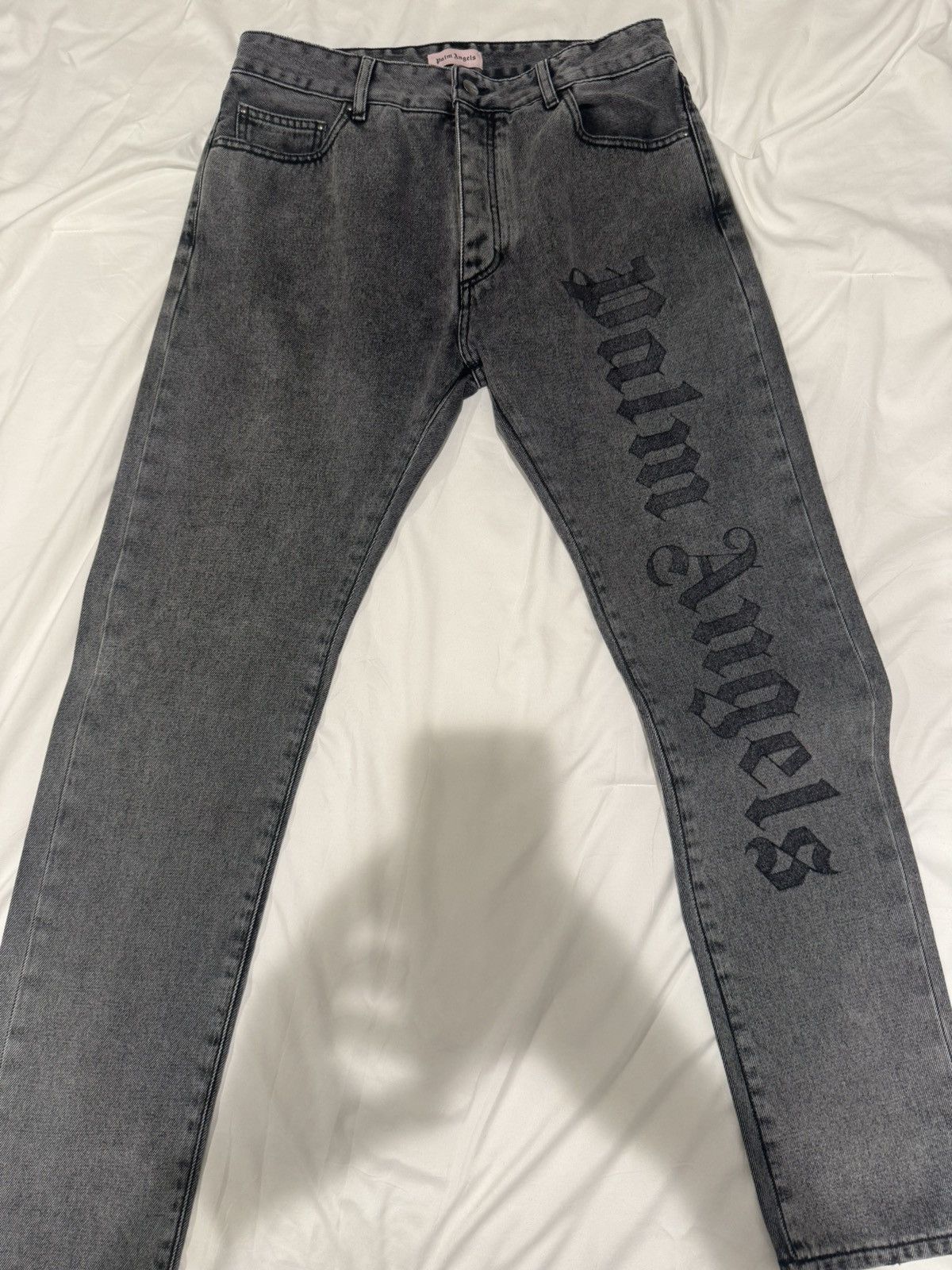 Palm Angels Palm Angels Needled Logo Jeans Size US 32 / EU 48 - 2 Thumbnail