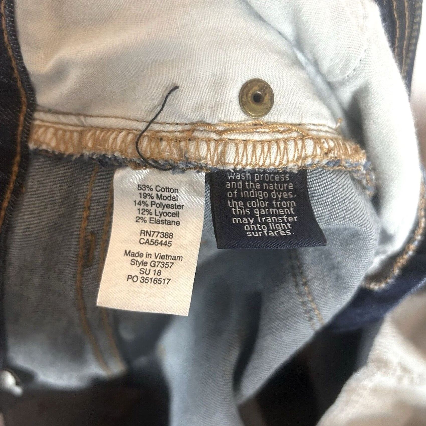 J.Crew J.CREW Womens Skinny Jeans 27 Dark Wash Denim Mid Rise 5-Pocket Pockets Straight Leg City Preppy 90s Jeans Mens Women Girls Size 27" / US 4 / IT 40 - 4 Thumbnail