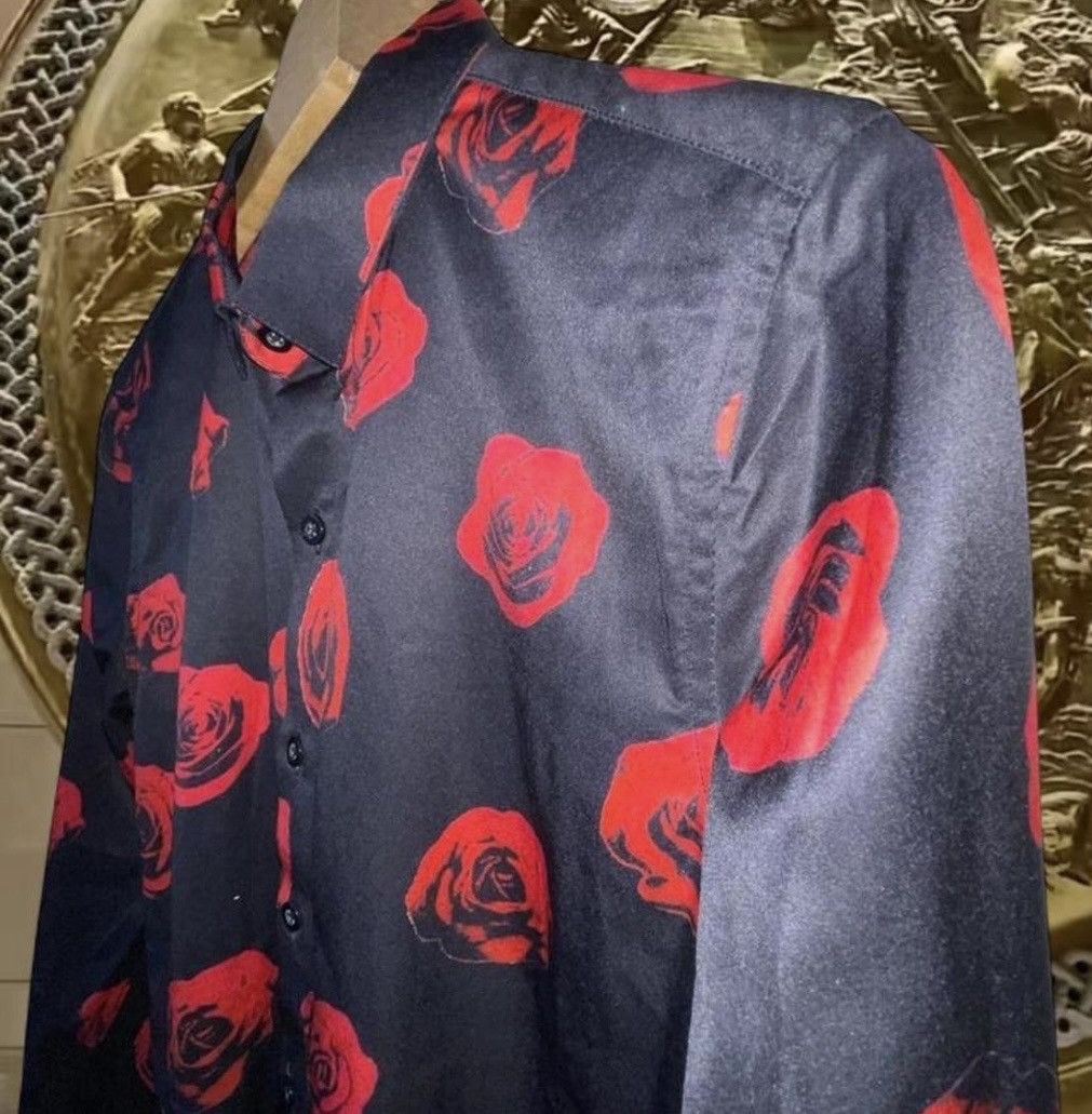 McQ Alexander McQueen McQ Alexander McQueen All-Over Red Rose Graphic Shirt Size US M / EU 48-50 / 2 - 3 Thumbnail