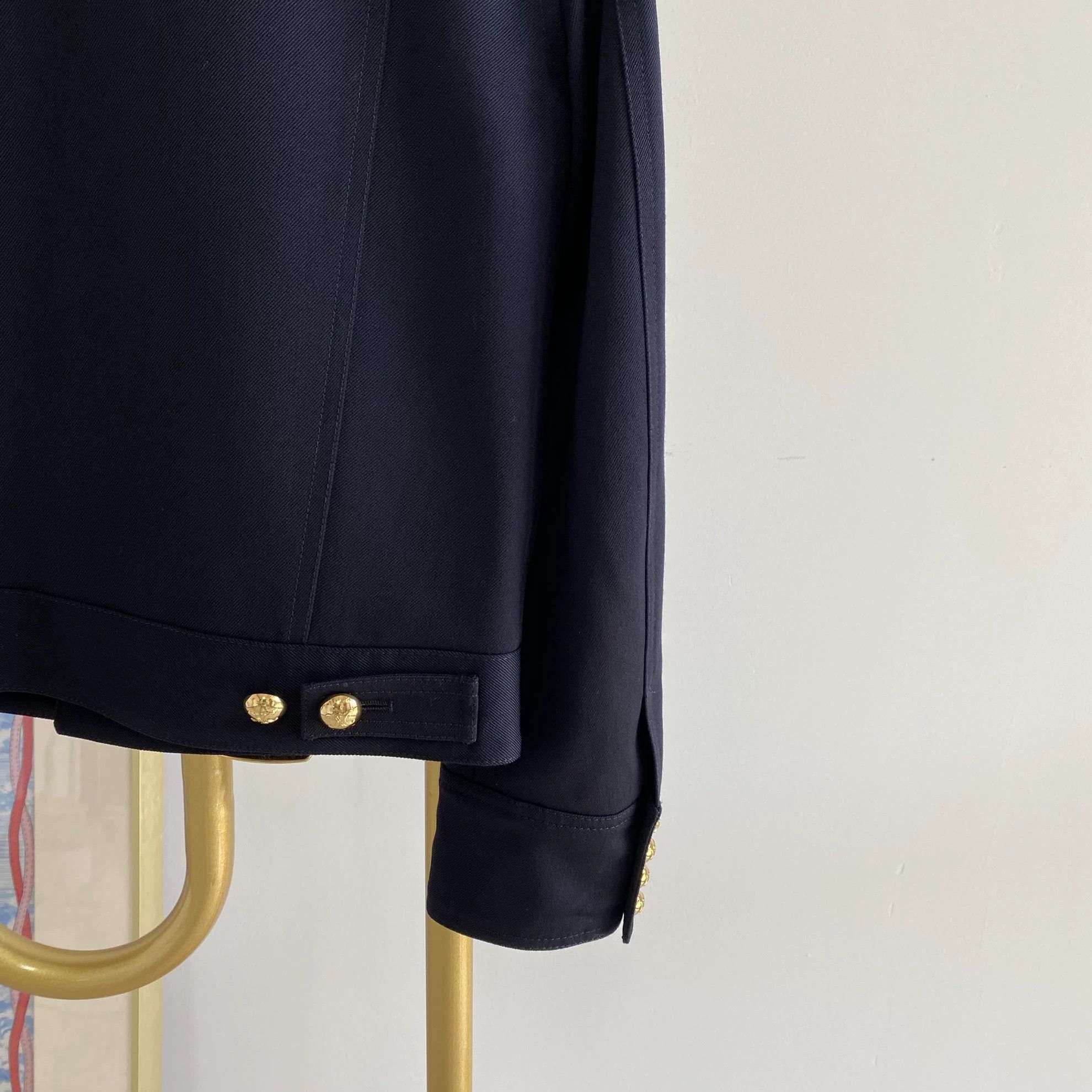 Celine Celine Navy Blue Jacket Women's Size 34 Size XXS / US 00 / IT 34 - 4 Thumbnail