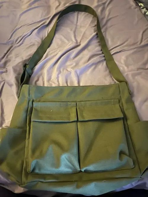 Other Solid Large Capacity Casual Canvas Shoulder Bags Size ONE SIZE - 2 Thumbnail