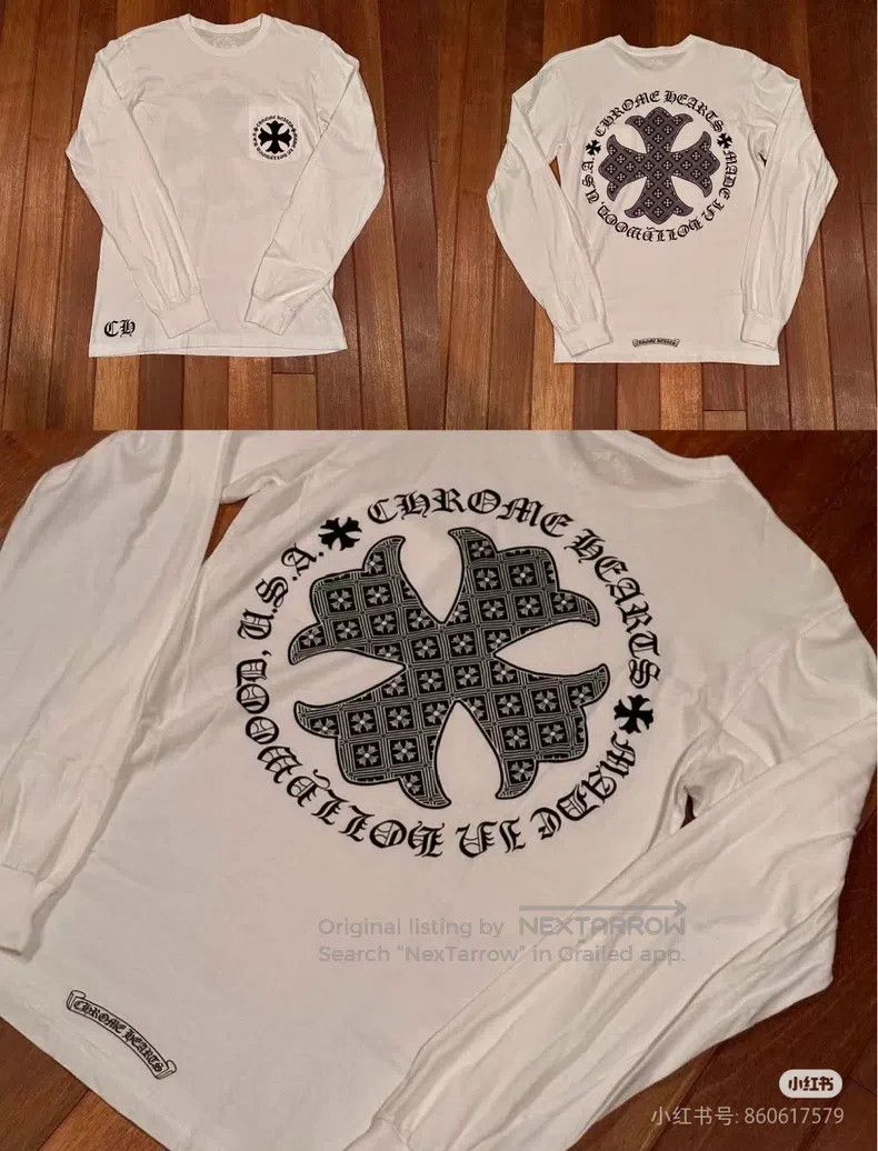 Chrome Hearts CHROME HEARTS Size S Behind the big cross Sanskrit logo lon Size US S / EU 44-46 / 1 - 6 Thumbnail