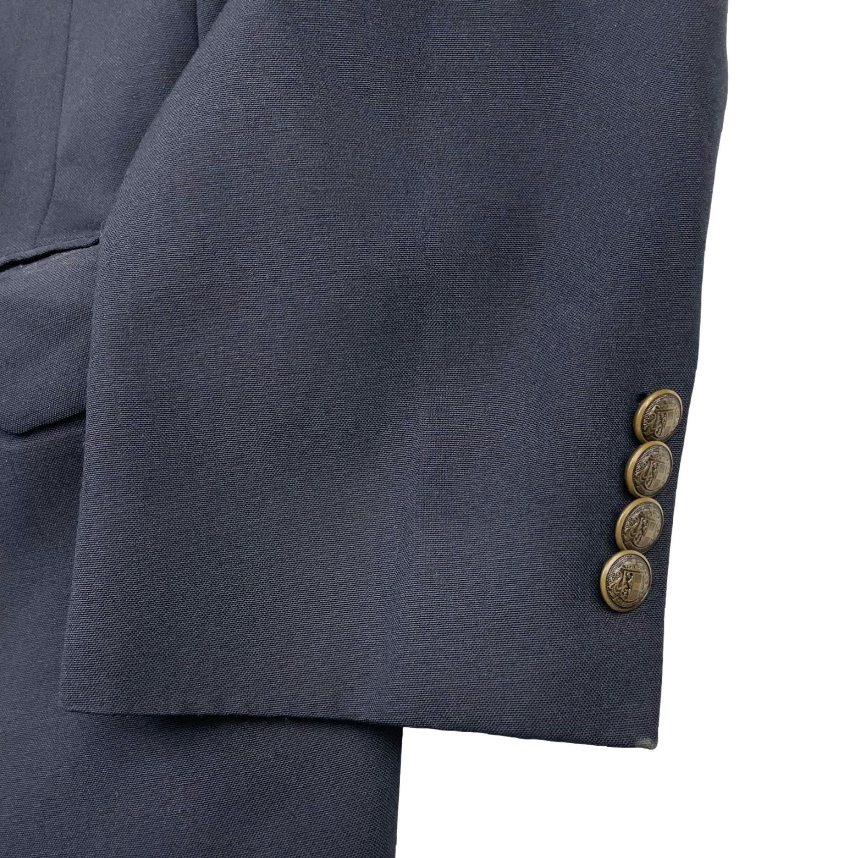 Vintage VTG Arnold Palmer Invitational Men's 2-Button Blazer Navy 43S Wool USA Short Adult Classic Notch Lapel Mens Blazer Size 46R - 4 Thumbnail