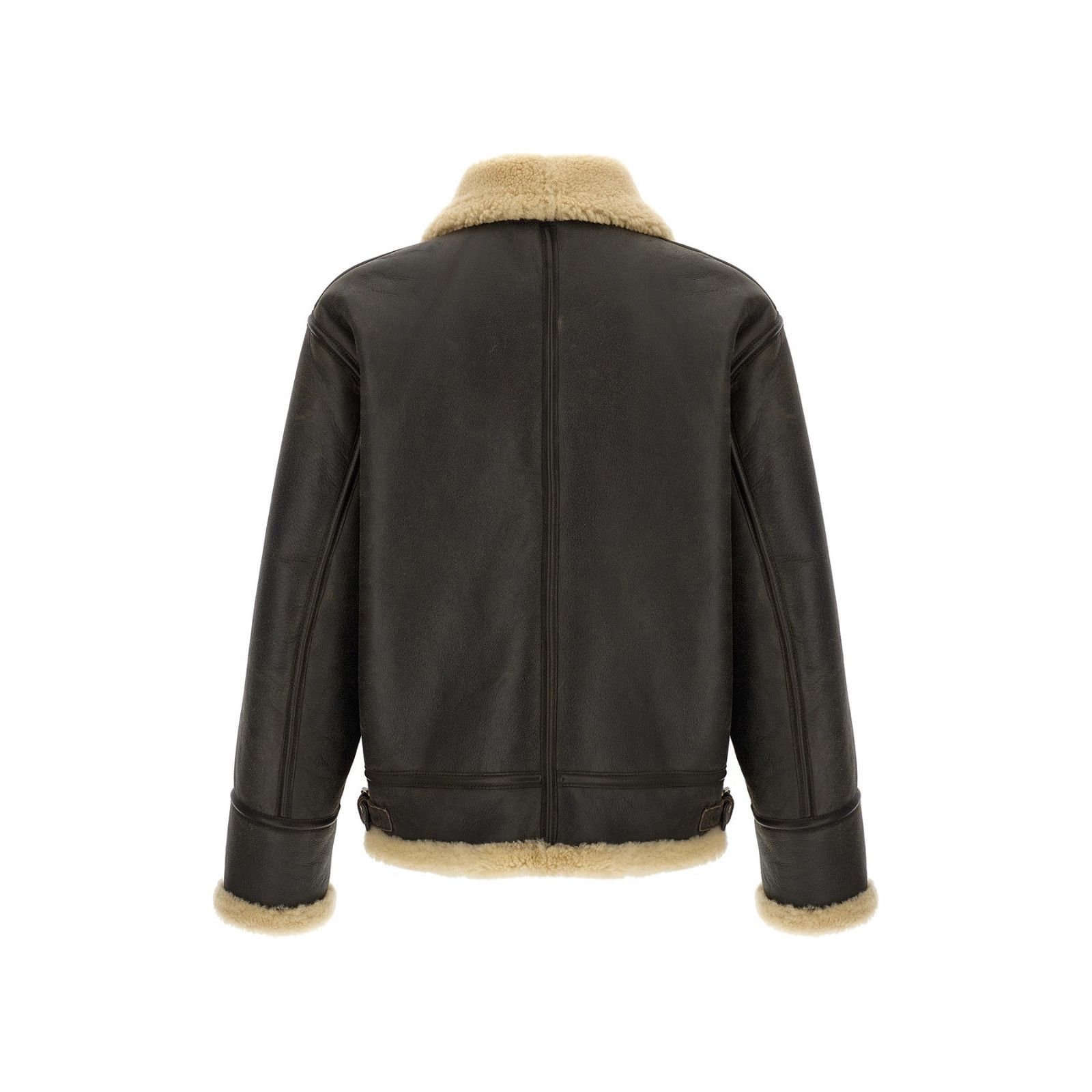 Dsquared2 DSQUARED2 Aviator Brown Leather Jacket New & Authentic (Men' Size US L / EU 52-54 / 3 - 2 Thumbnail