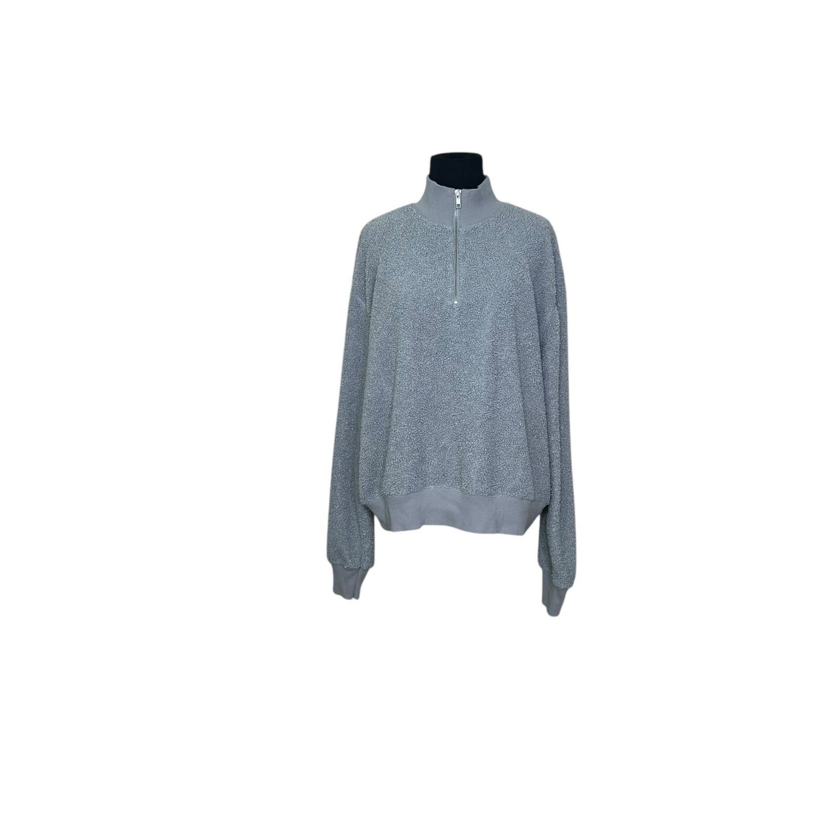 Topshop Topshop gray teddy long sleeves pullover sweater size 12 Size XL / US 12-14 / IT 48-50 - 10 Thumbnail