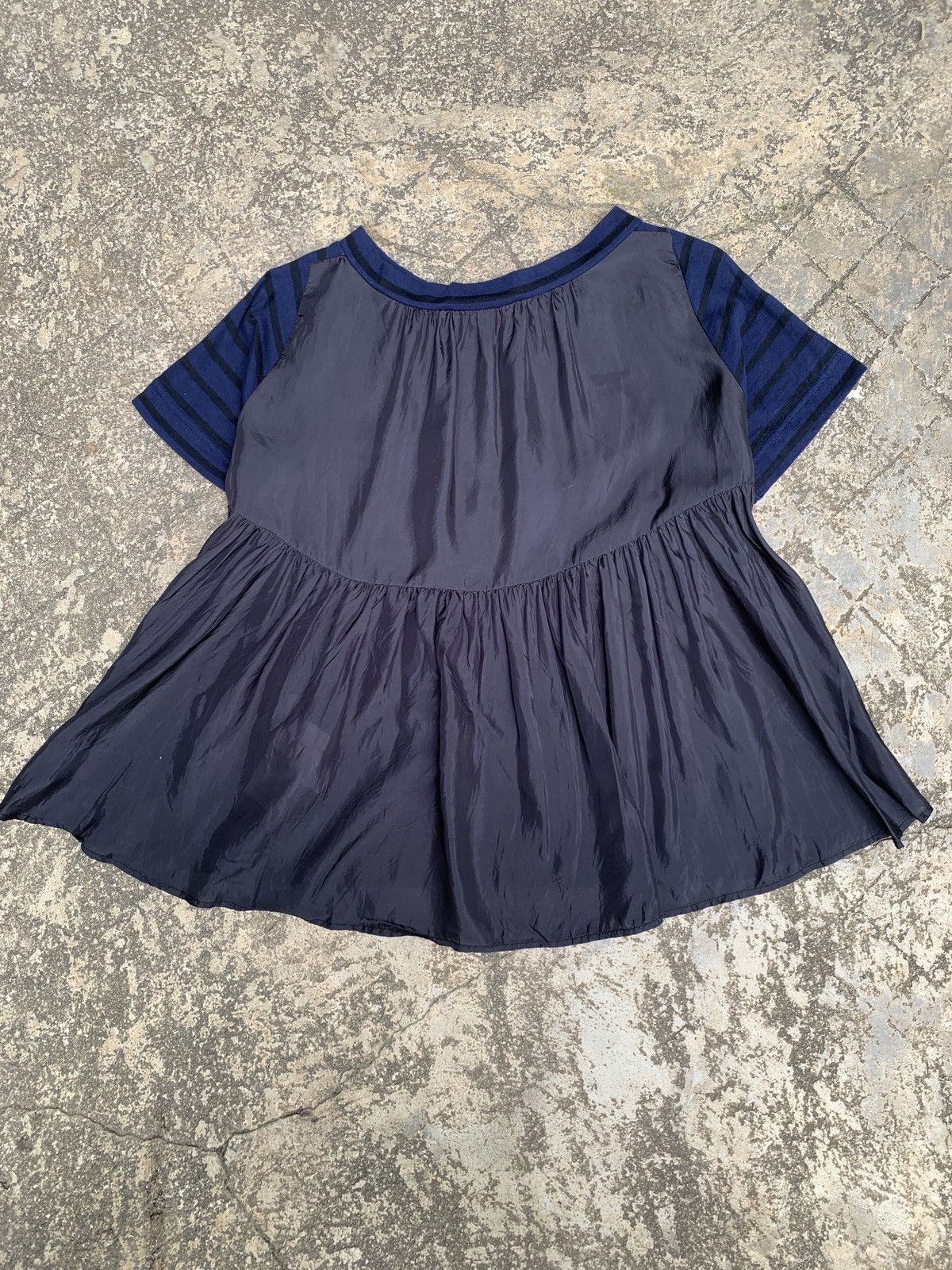 Designer × Sacai sacai luck Japan Striped Pocket Mix Nylon Designer Top Size M / US 6-8 / IT 42-44 - 2 Thumbnail