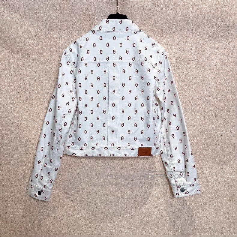 Hermes Hermes Pattern Printed Square Collar Single Breasted Short Size XXS / US 00 / IT 34 - 2 Thumbnail
