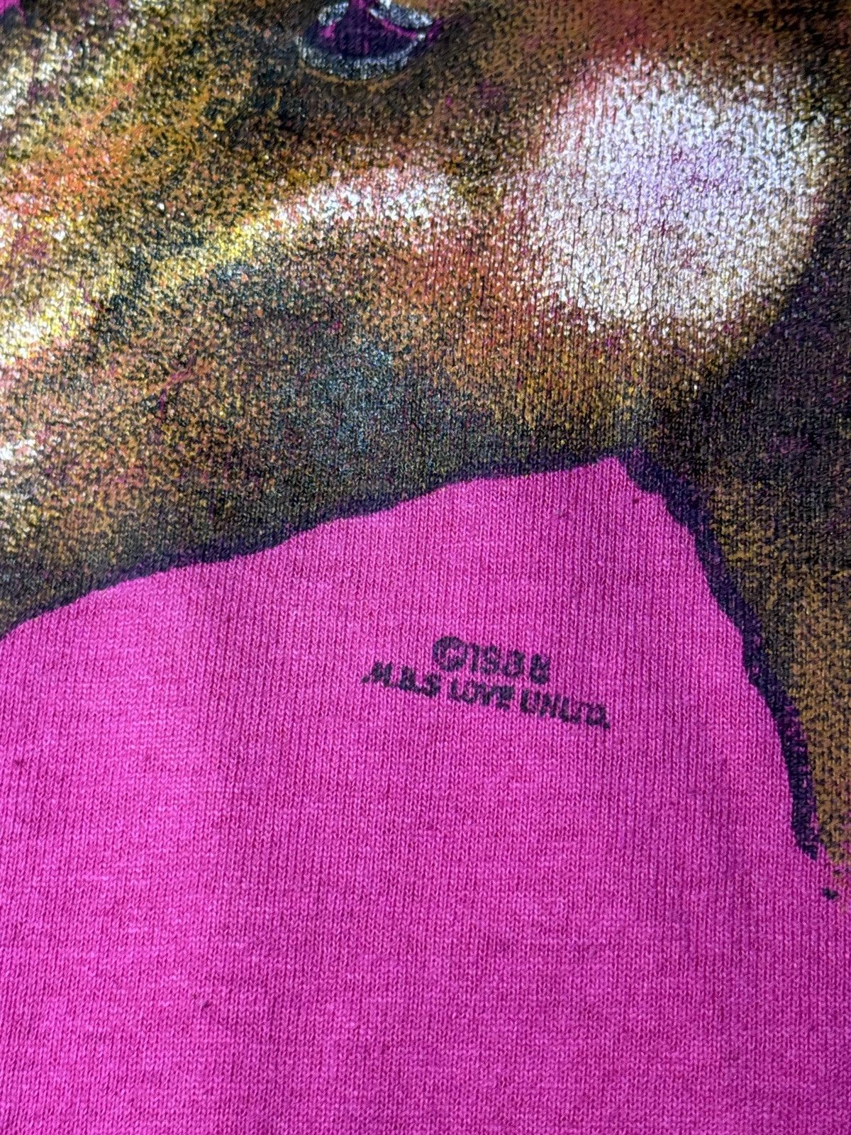 Vintage Vintage 80s Horse Animal Print Tee Pink Med Retro T Shirt Size M / US 6-8 / IT 42-44 - 3 Thumbnail