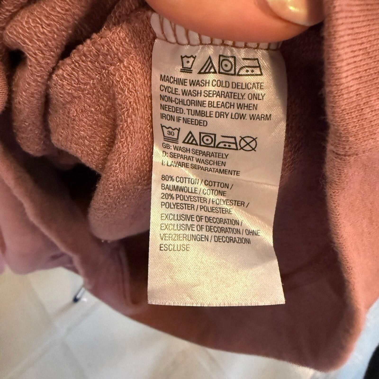Other Peace Love World "Feeling Loved" pink Mauve Sweatshirt XS Size S / US 4 / IT 40 - 5 Thumbnail