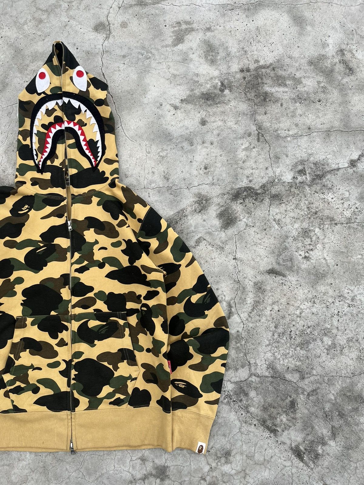 Bape 1st Camo Windstopper Shark Full Zip Hoodie Size US M / EU 48-50 / 2 - 2 Thumbnail