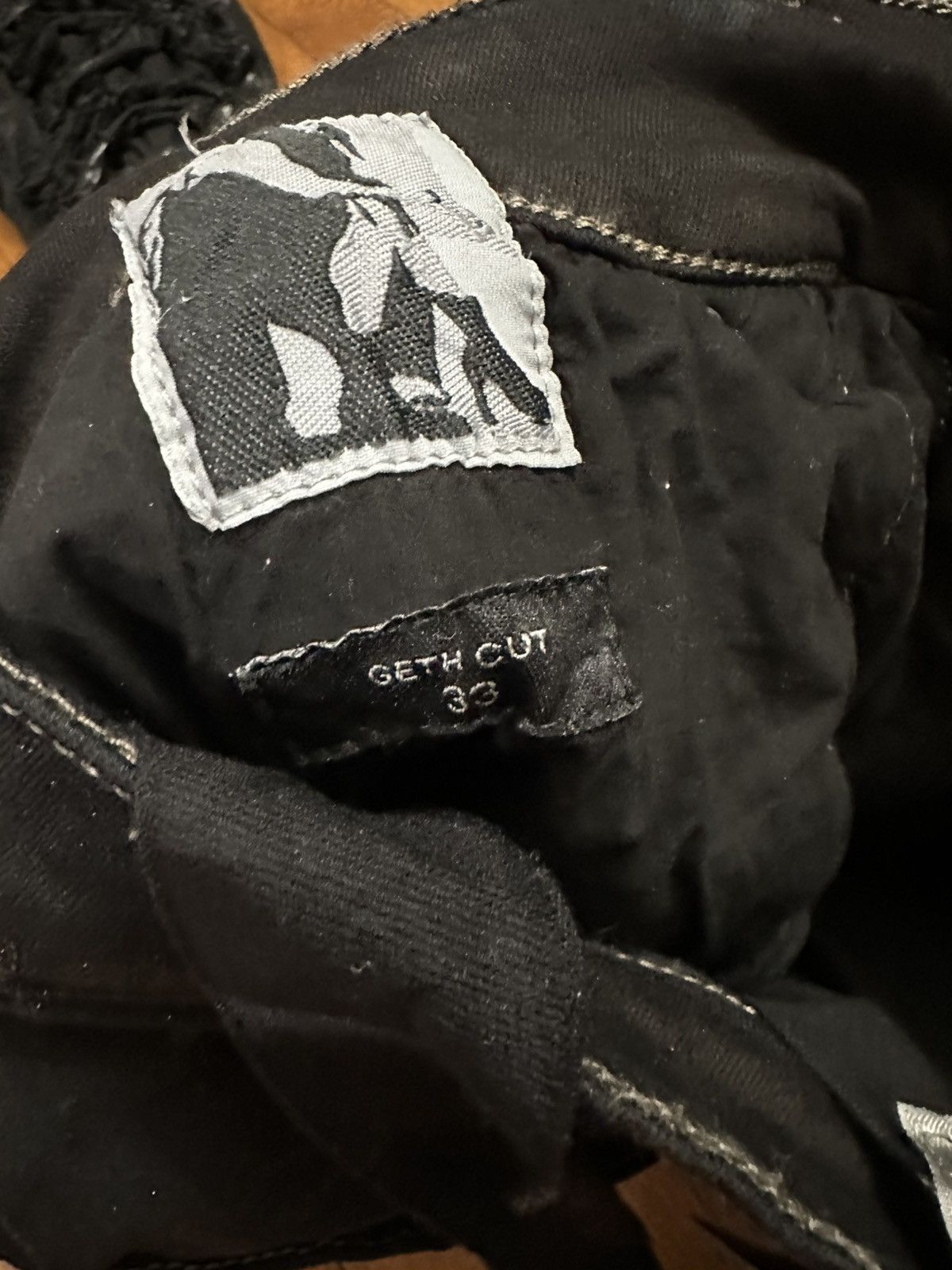 Rick Owens Drkshdw Rick Owens FW23 Luxor GETH CUT DISTRESSED SBFLS JEANS Size US 33 - 6 Thumbnail