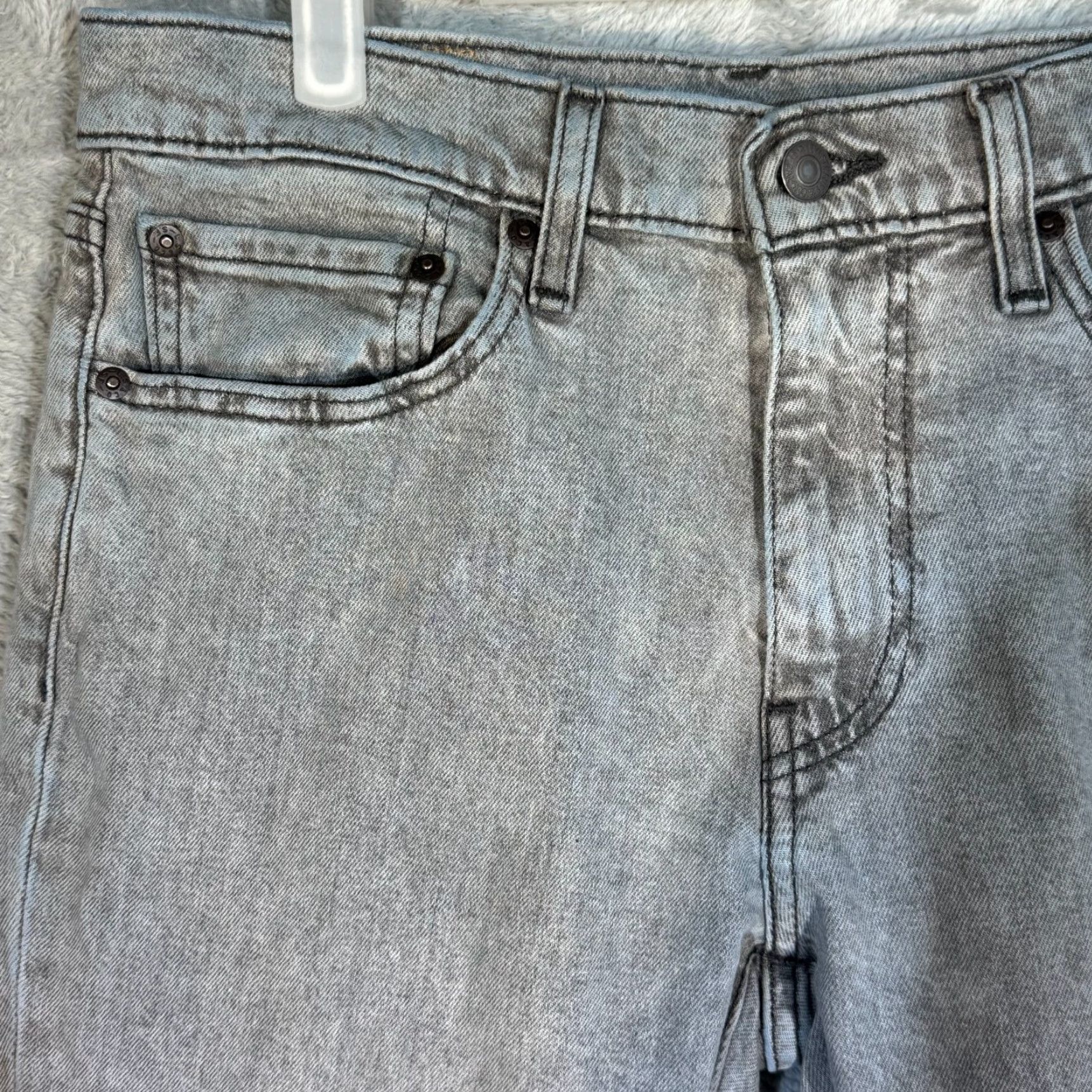 Levi's Levi’s 511 Men’s Jeans 32x32 Gray Denim Stretch Slim Straight Jeans Size US 32 / EU 48 - 3 Thumbnail