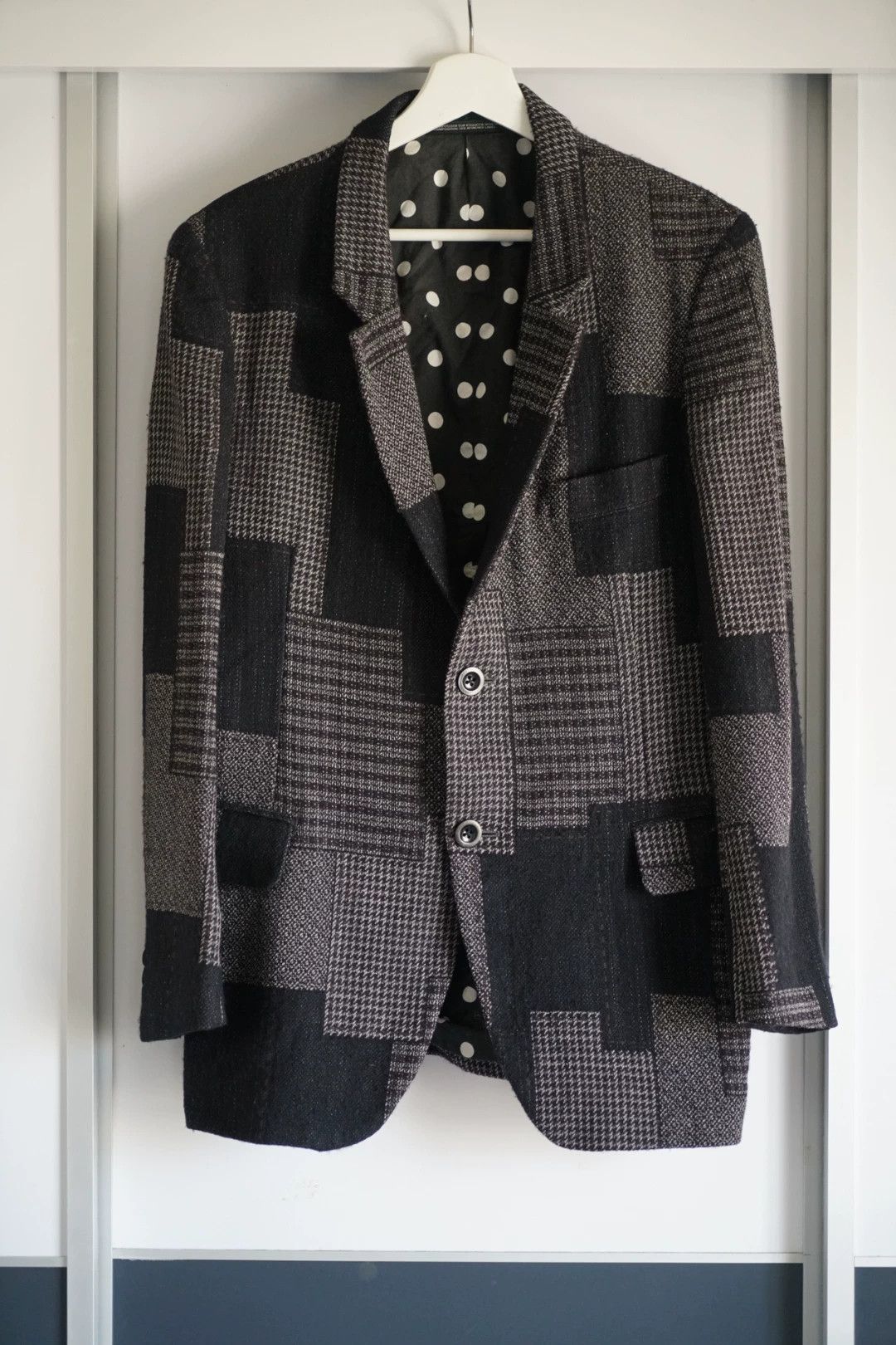 Yohji Yamamoto yohji yamamoto patchwork wool blazer Size US S / EU 44-46 / 1 - 1 Thumbnail
