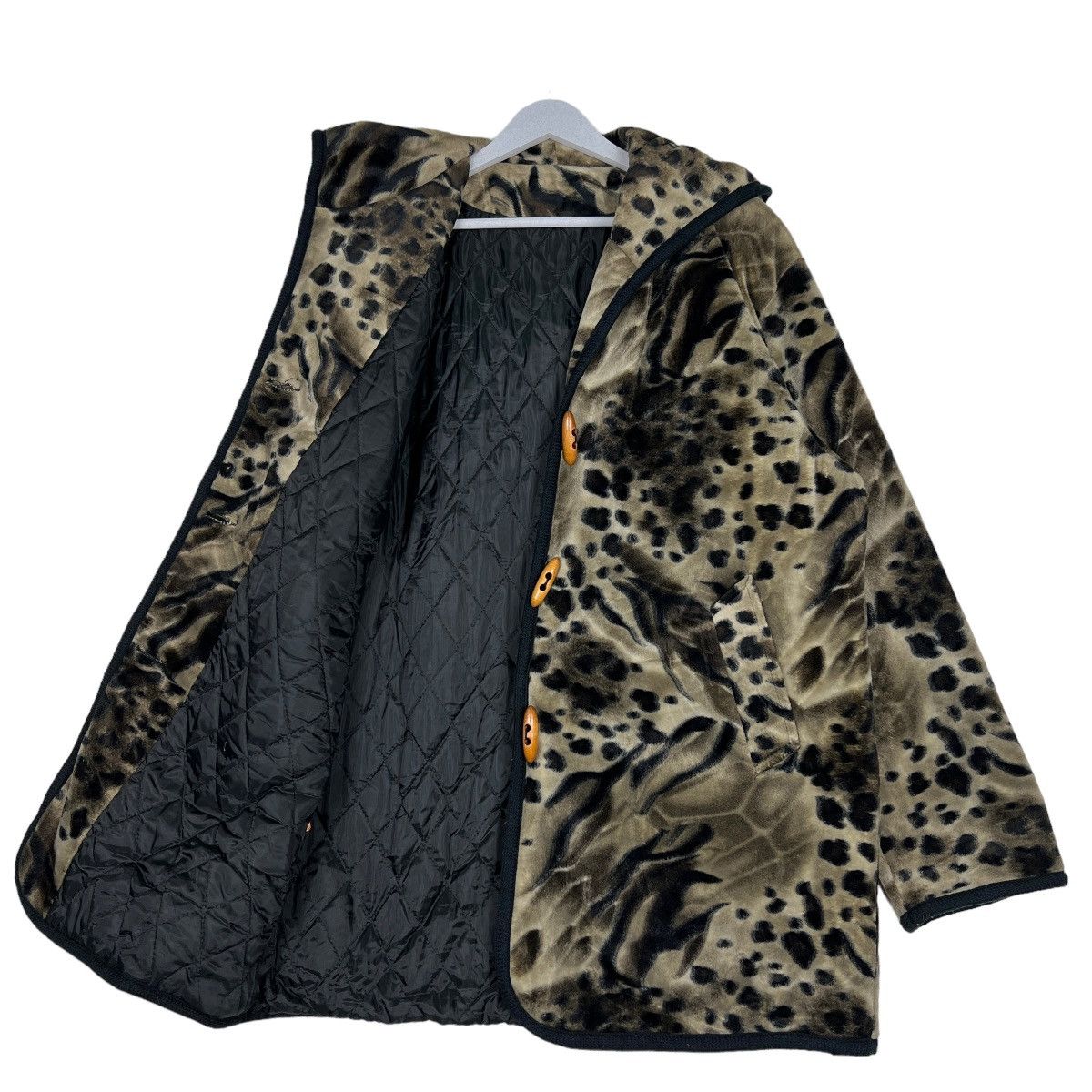 Japanese Brand 🔥 VINTAGE LEOPARD MOTIVE SHAWL COLAR JACKET Size US L / EU 52-54 / 3 - 10 Thumbnail