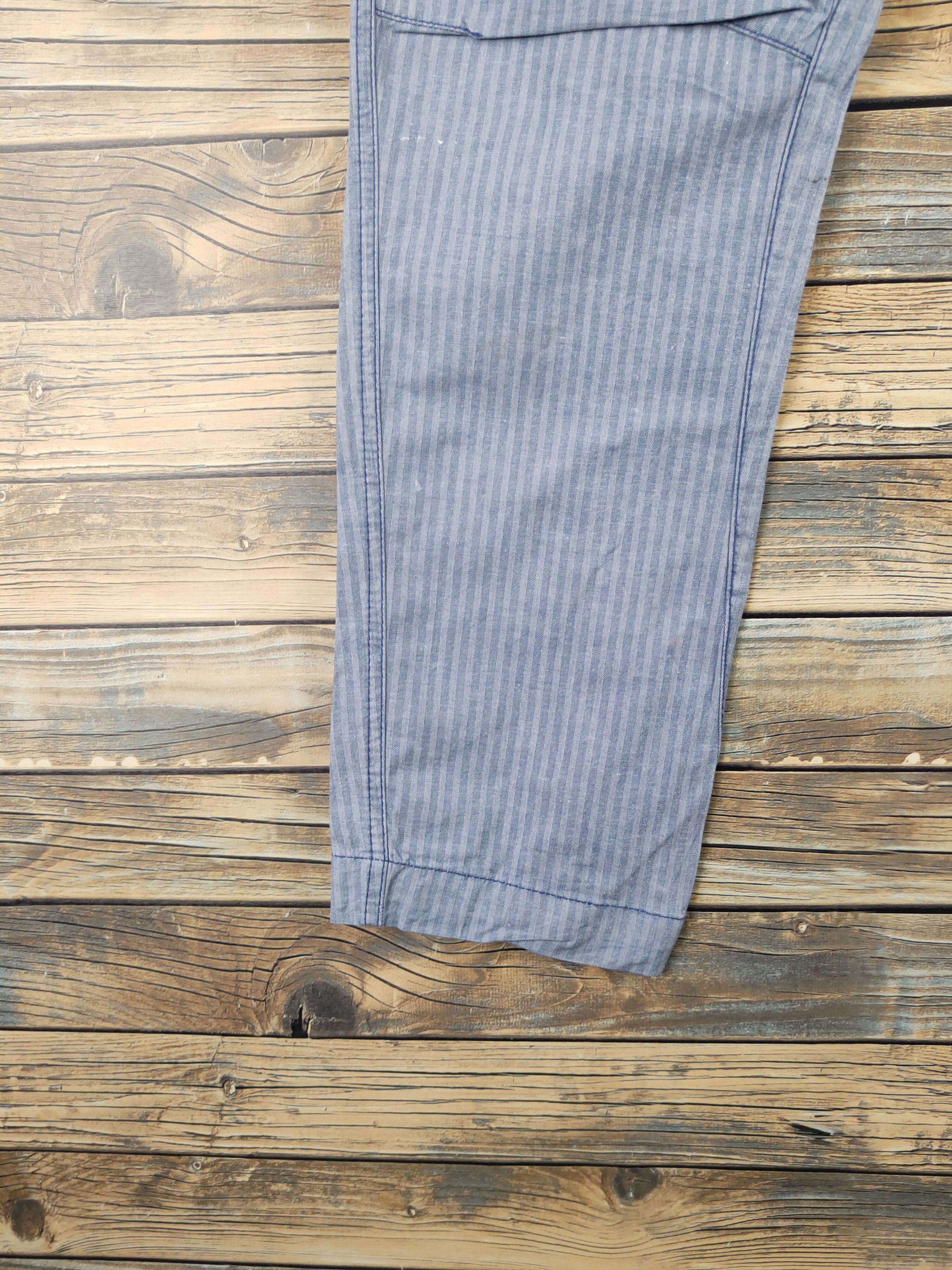 Japanese Brand DL Xebec Genba Blue Multipocket Cargo Pants #46-229T Size US 31 - 4 Thumbnail