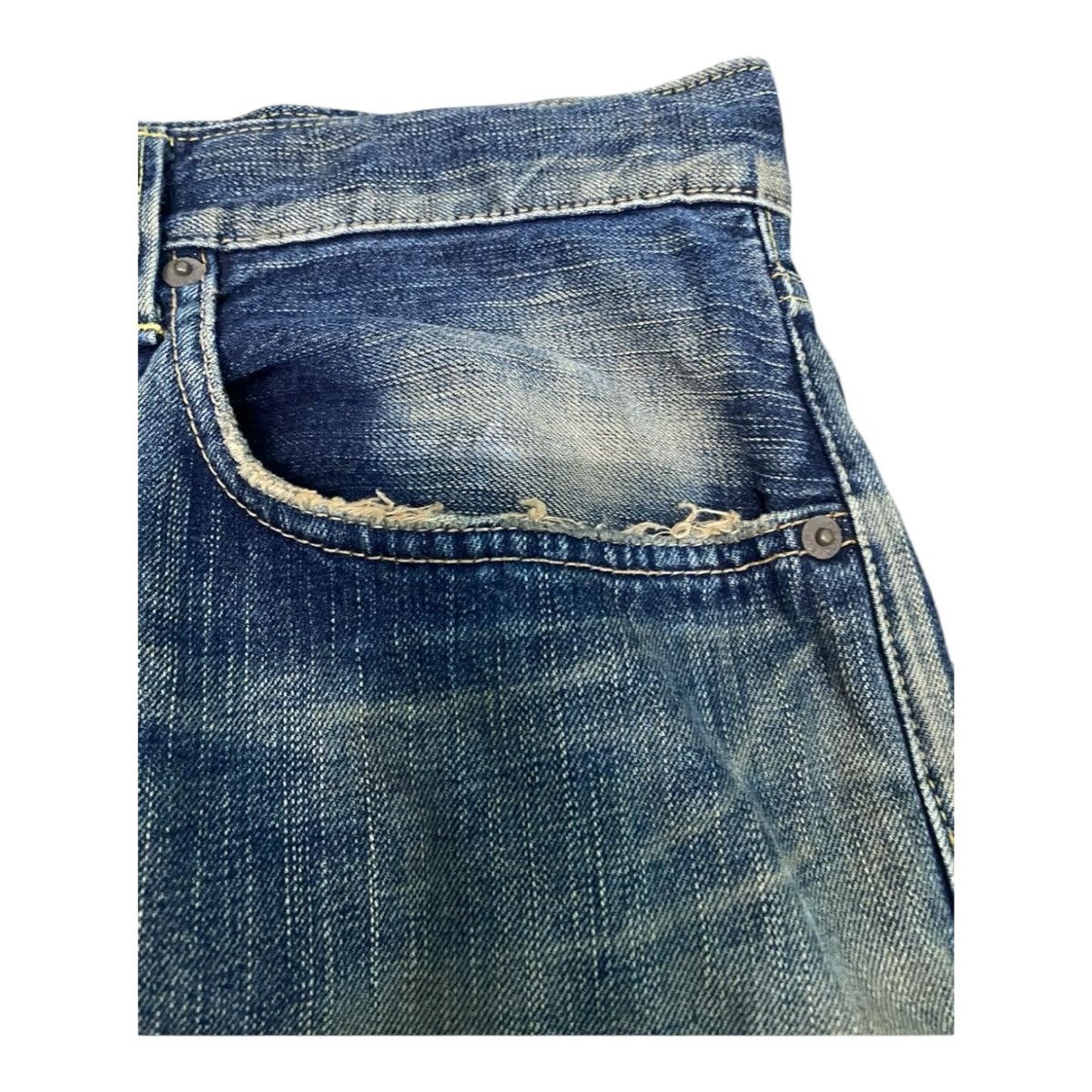 Edwin × Japanese Brand × Vintage Edwin Lot 504 Regular Straight Cut Pants Indigo Jeans Size US 36 / EU 52 - 10 Thumbnail