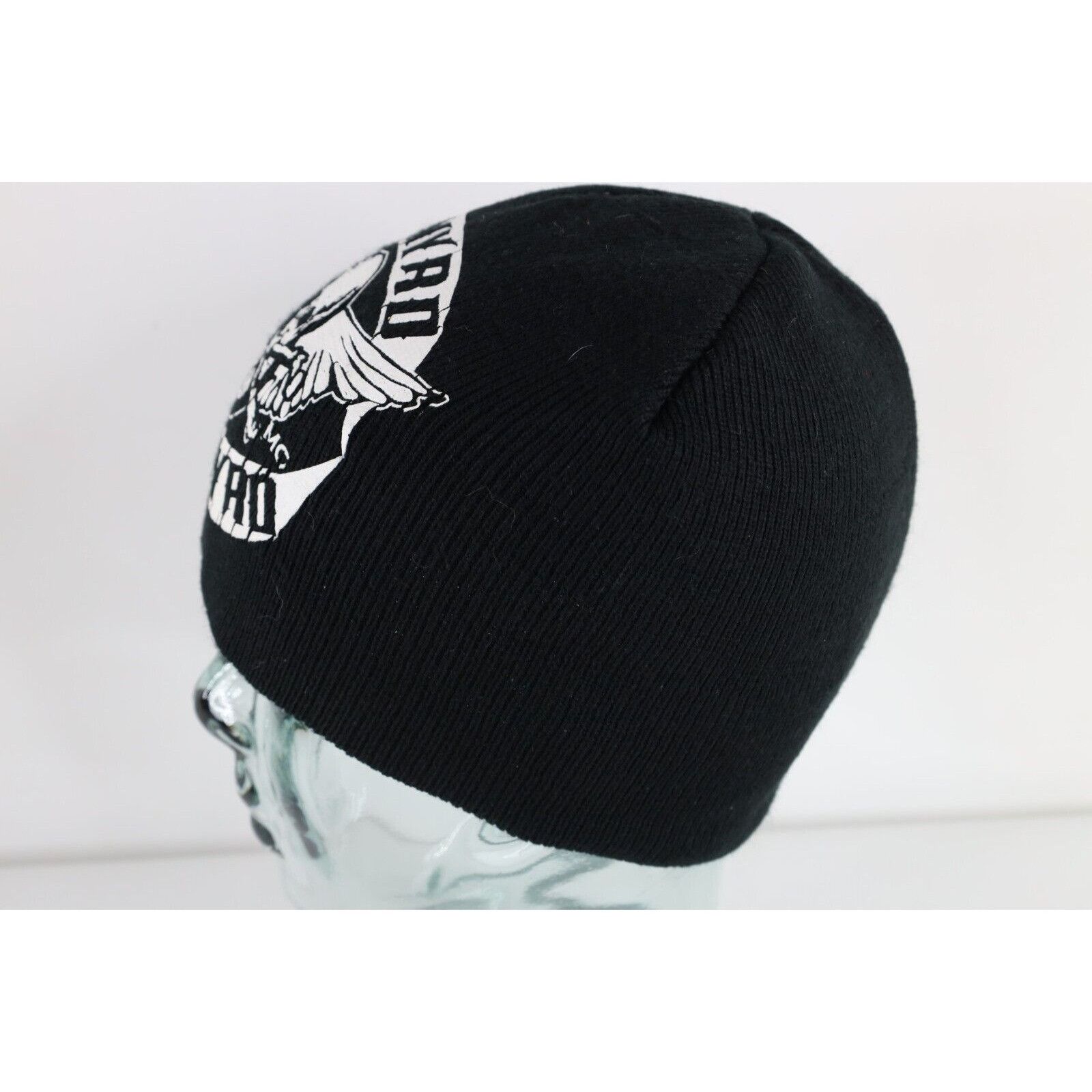 Vintage Vintage 90s Y2K Spell Out Lynyrd Skynyrd Band Skull Beanie Size ONE SIZE - 4 Thumbnail