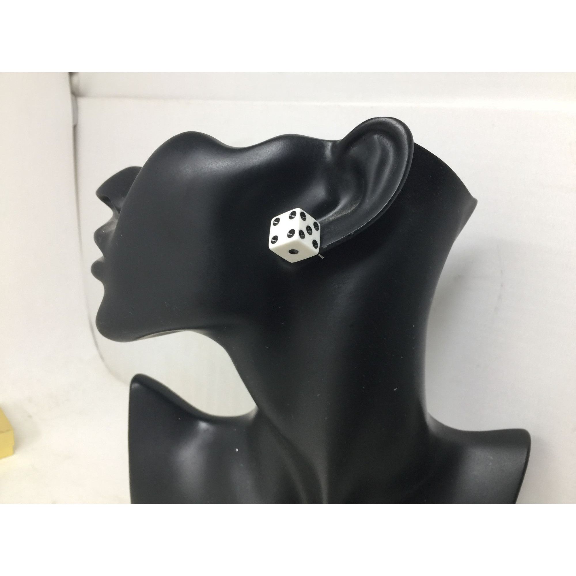 Other Women's Black and White Cube Dice Stud Earrings Size ONE SIZE - 4 Thumbnail