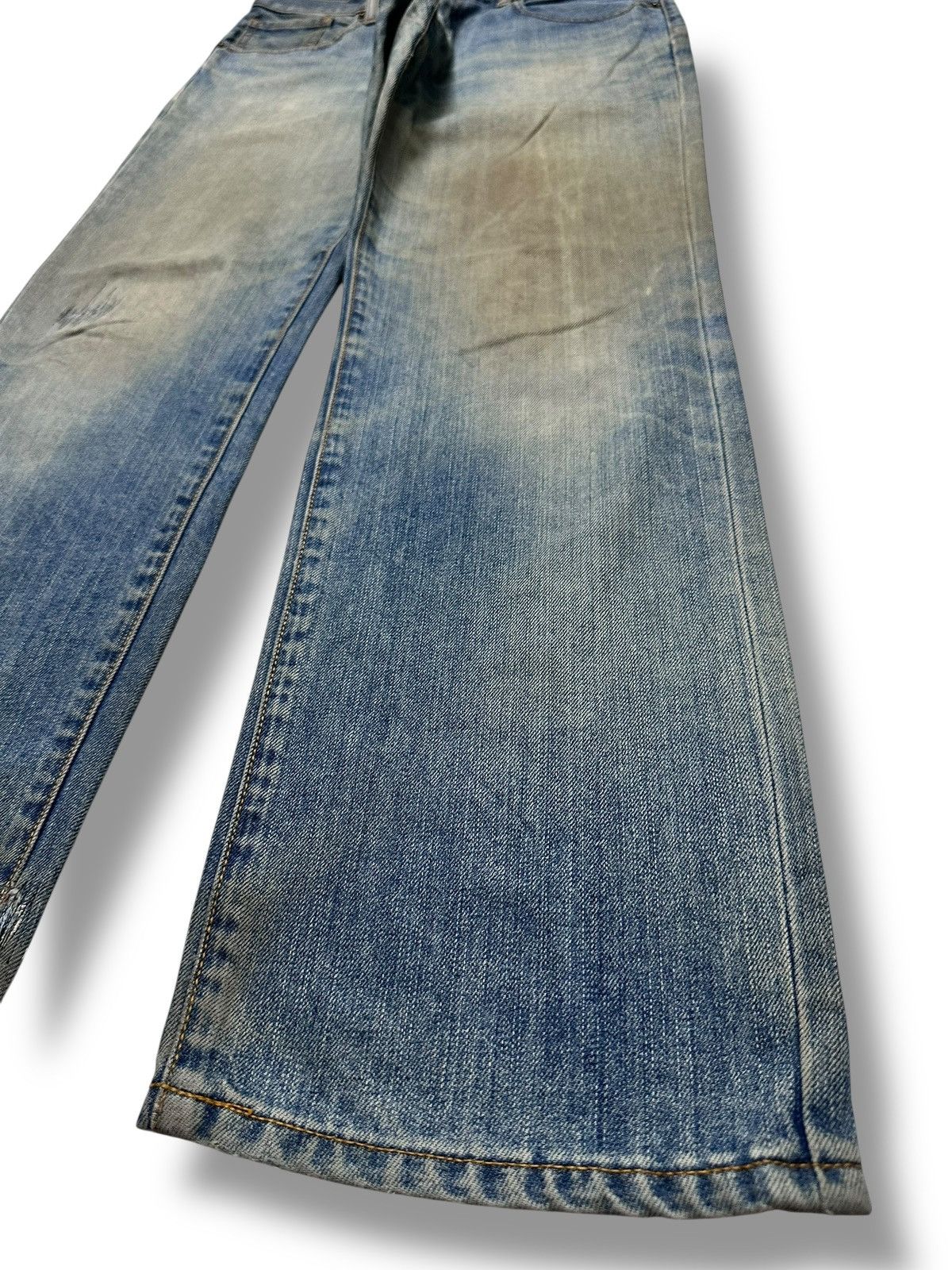 Japanese Brand Vintage TOPVALU Straight Leg with Mudwash and Faded Size US 31 - 14 Thumbnail