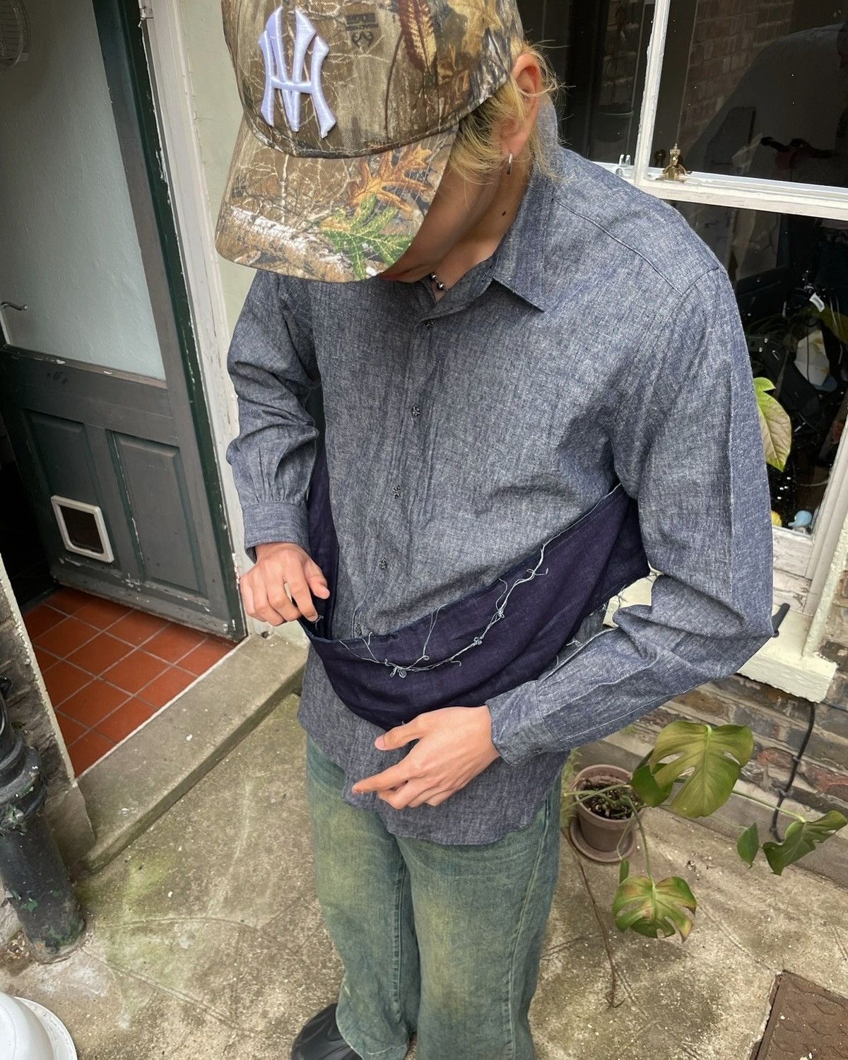 KOZABURO SS19 Indigo Tatsuki Shirt Size US M / EU 48-50 / 2 - 1 Thumbnail