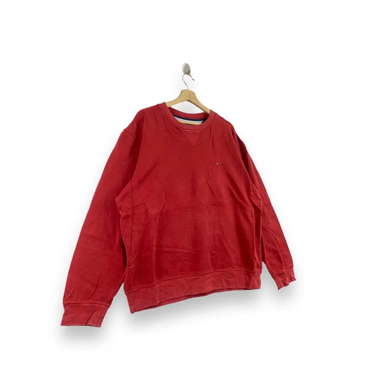 Tommy Hilfiger Vintage TOMMY HILFIGER Flag Embroidered Sweatshirt Size US L / EU 52-54 / 3 - 4 Thumbnail