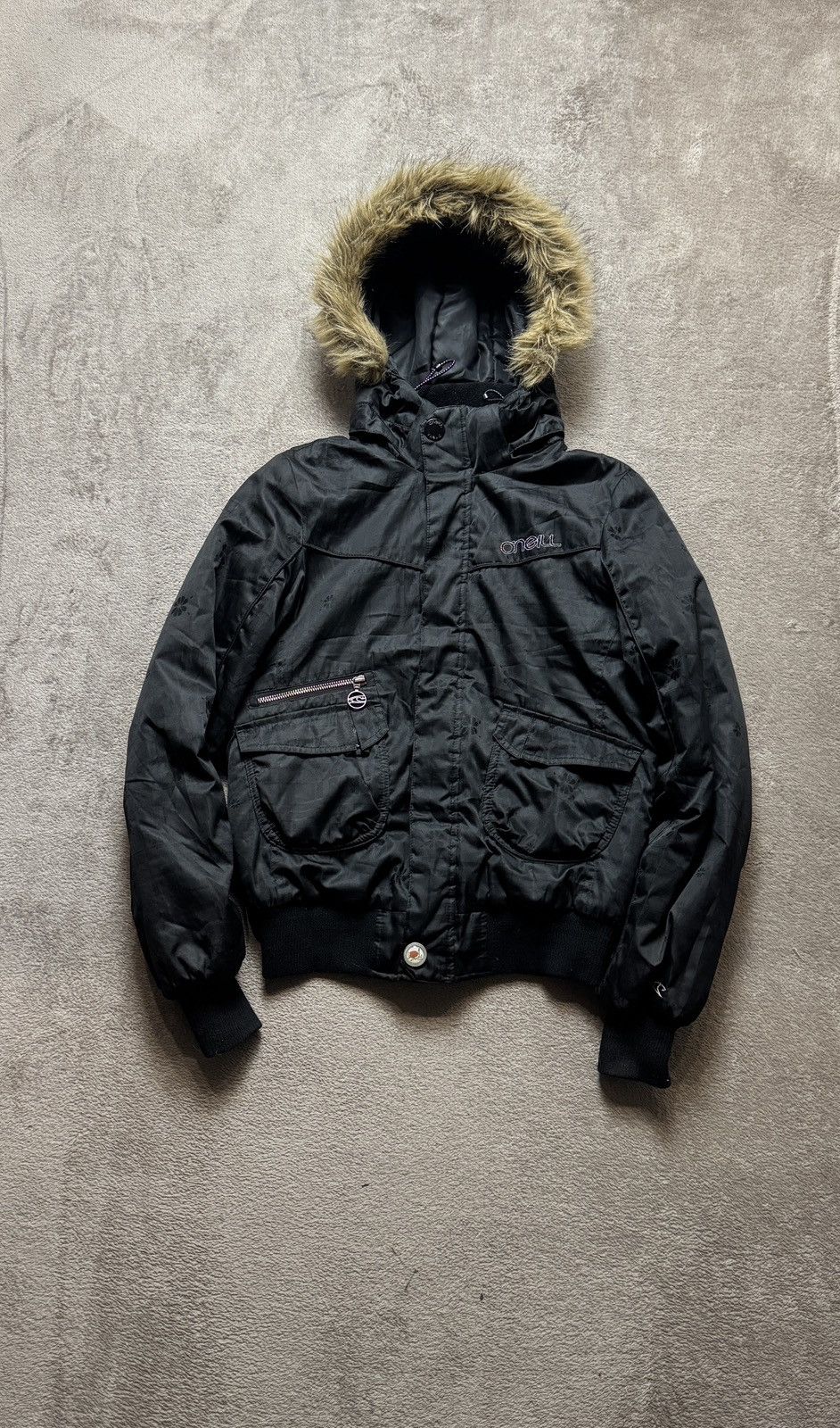 Japanese Brand Y2K faux fur faded jacket Ifsixwasnine Yohji LGB Goa vibe Size US XS / EU 42 / 0 - 1 Thumbnail