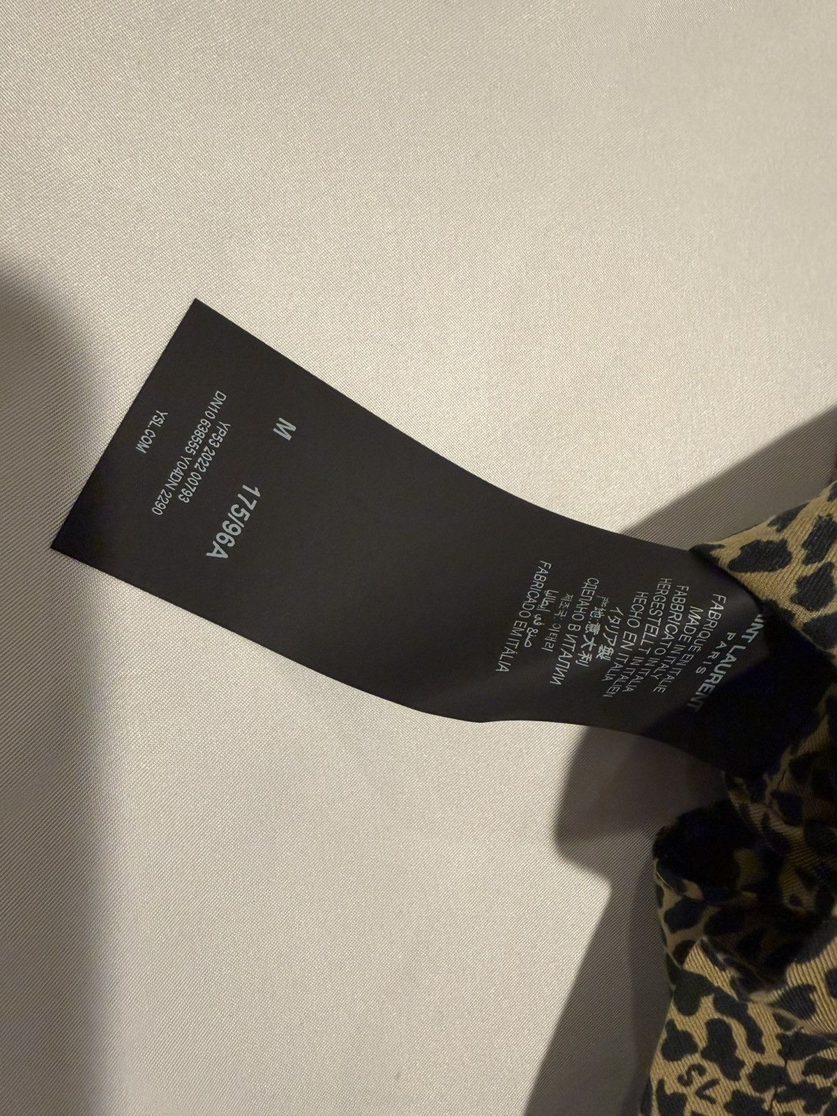 Saint Laurent Paris Saint Laurent men leopard print shirt. M. $890 Size US M / EU 48-50 / 2 - 7 Thumbnail