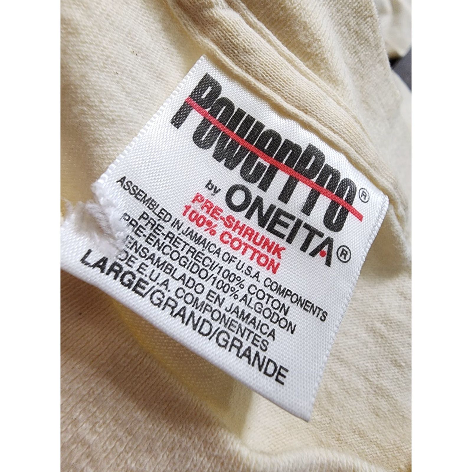Vintage VINTAGE 90s Oneita Mens L Ivory Lighthouse Souvenir T-Shirt Distressed Size US L / EU 52-54 / 3 - 7 Thumbnail
