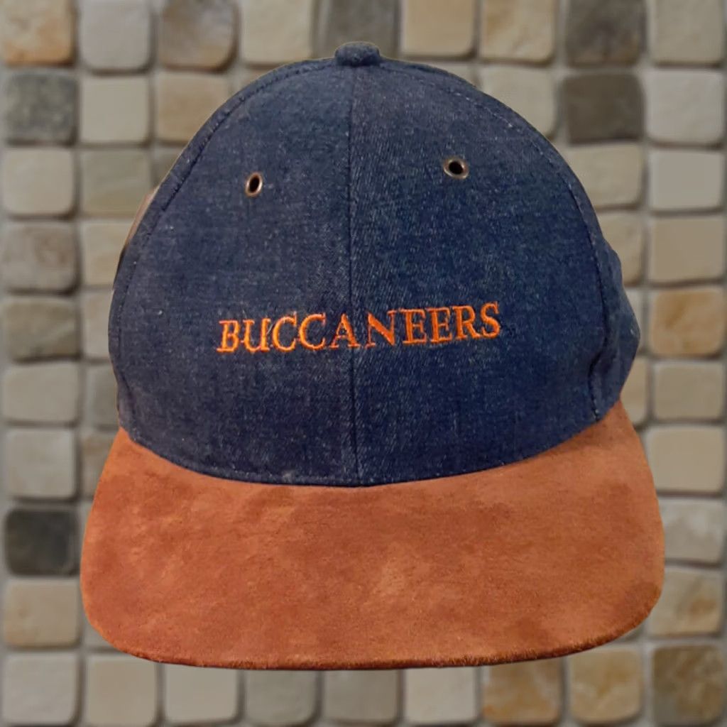 Vintage VINTAGE Tampa Bay Buccaneers Hat Baseball Cap Suede Knit Adjustable Brown&Blue NWT Men) Size US 35 - 1 Thumbnail