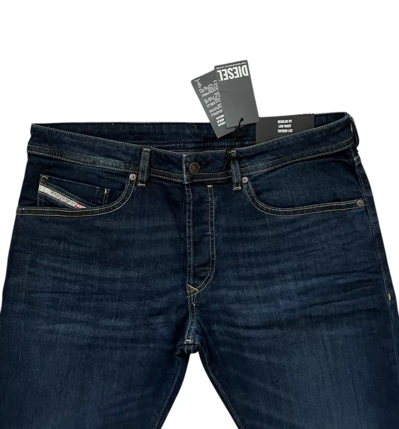 Diesel Diesel Mens Buster Tapered Fit Jeans RM065 Blue Size 36/32 Size US 36 / EU 52 - 2 Thumbnail