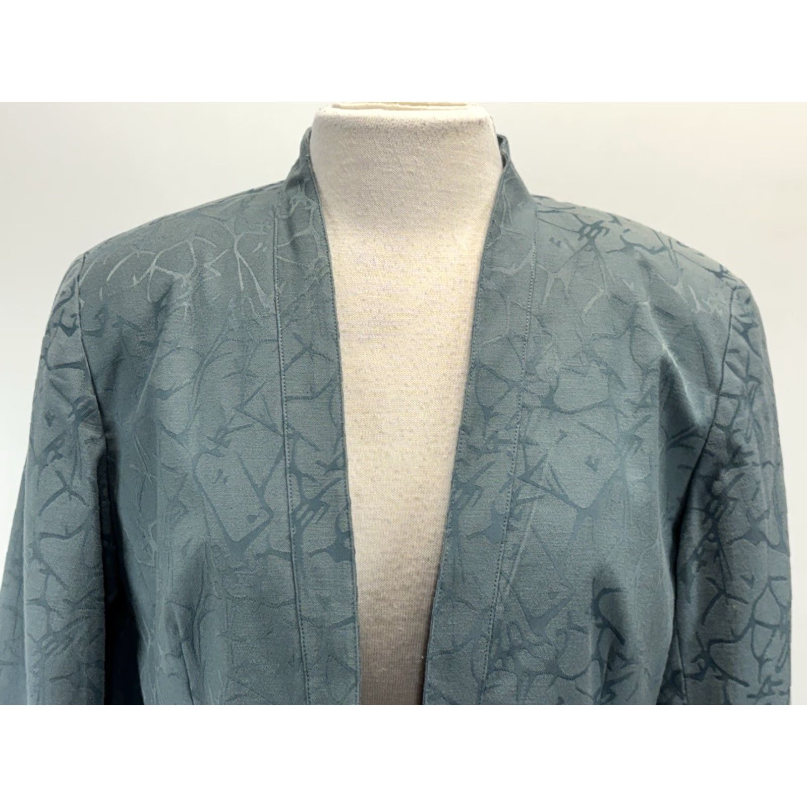 Coldwater Creek Coldwater Creek Blazer Size 8 Green Open Front Lined Career Womens Size M / US 6-8 / IT 42-44 - 5 Thumbnail