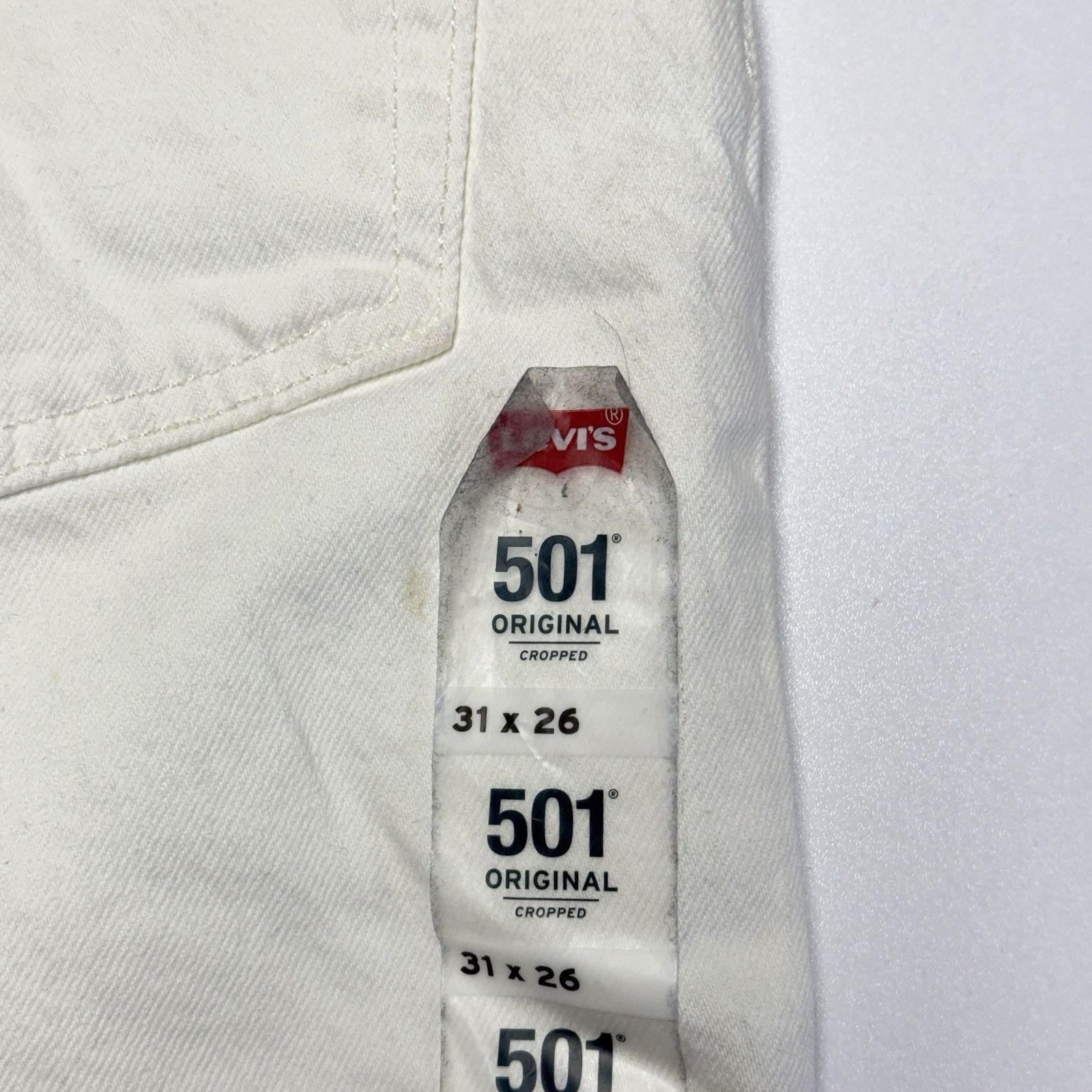 Levi's Levis 501 Jeans Womens 31x26 Straight High Waist Cropped New Size 31" - 9 Thumbnail