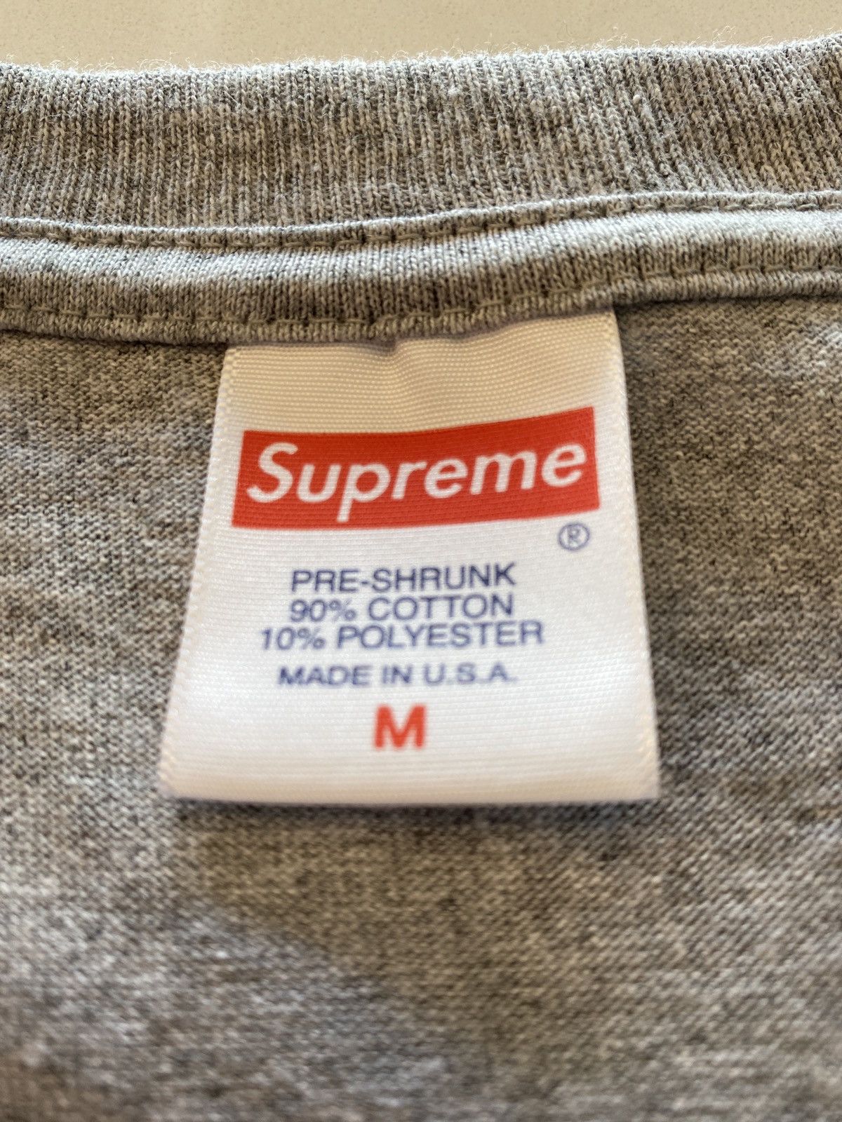 Supreme Supreme Records Tee Grey Size US M / EU 48-50 / 2 - 2 Thumbnail