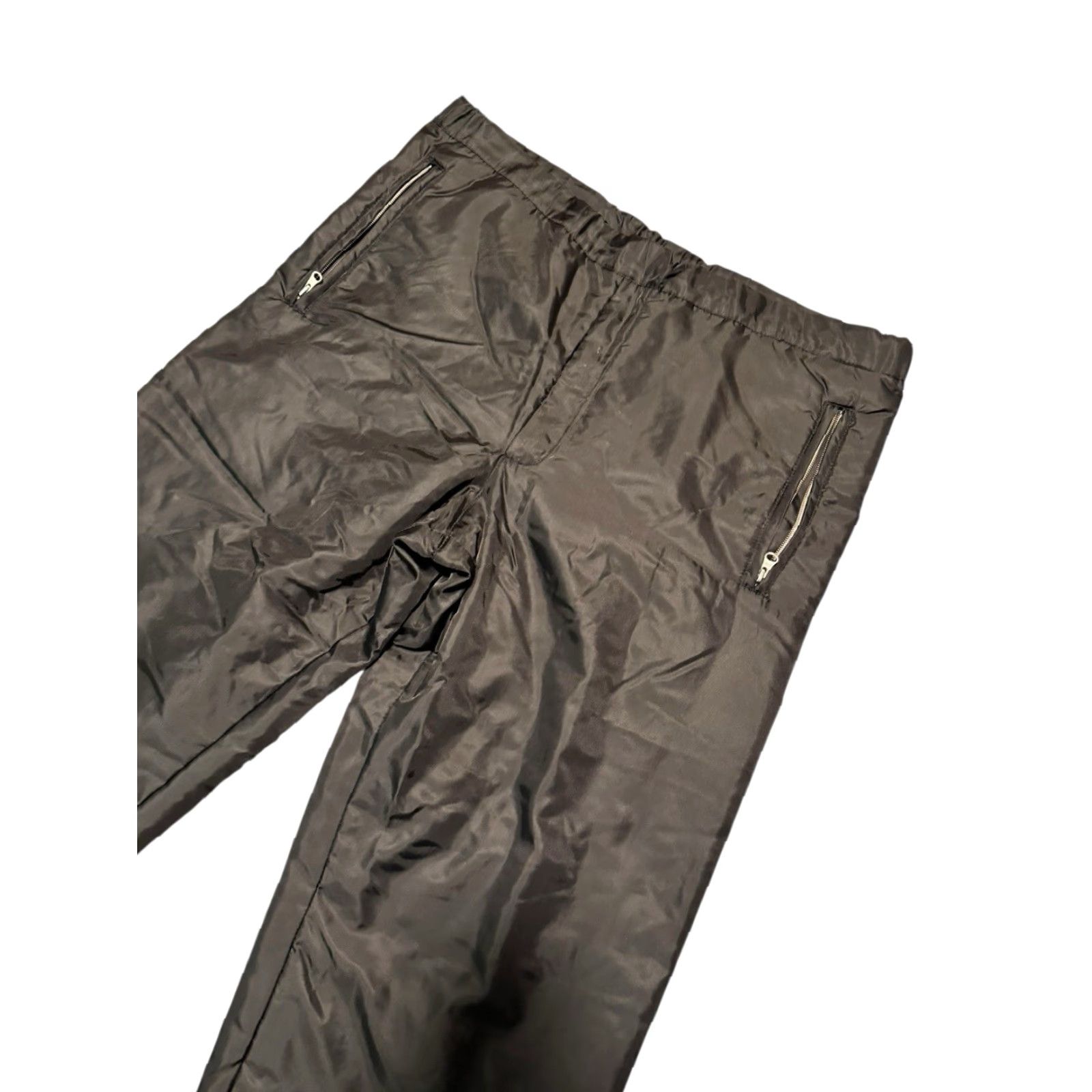 Valentino VINTAGE Valentino Sport Black Padded Ski Snow Pants Mens 48 M/L Italy Pants Regular Black 90s Snow Pants Men Size US 31 - 2 Thumbnail