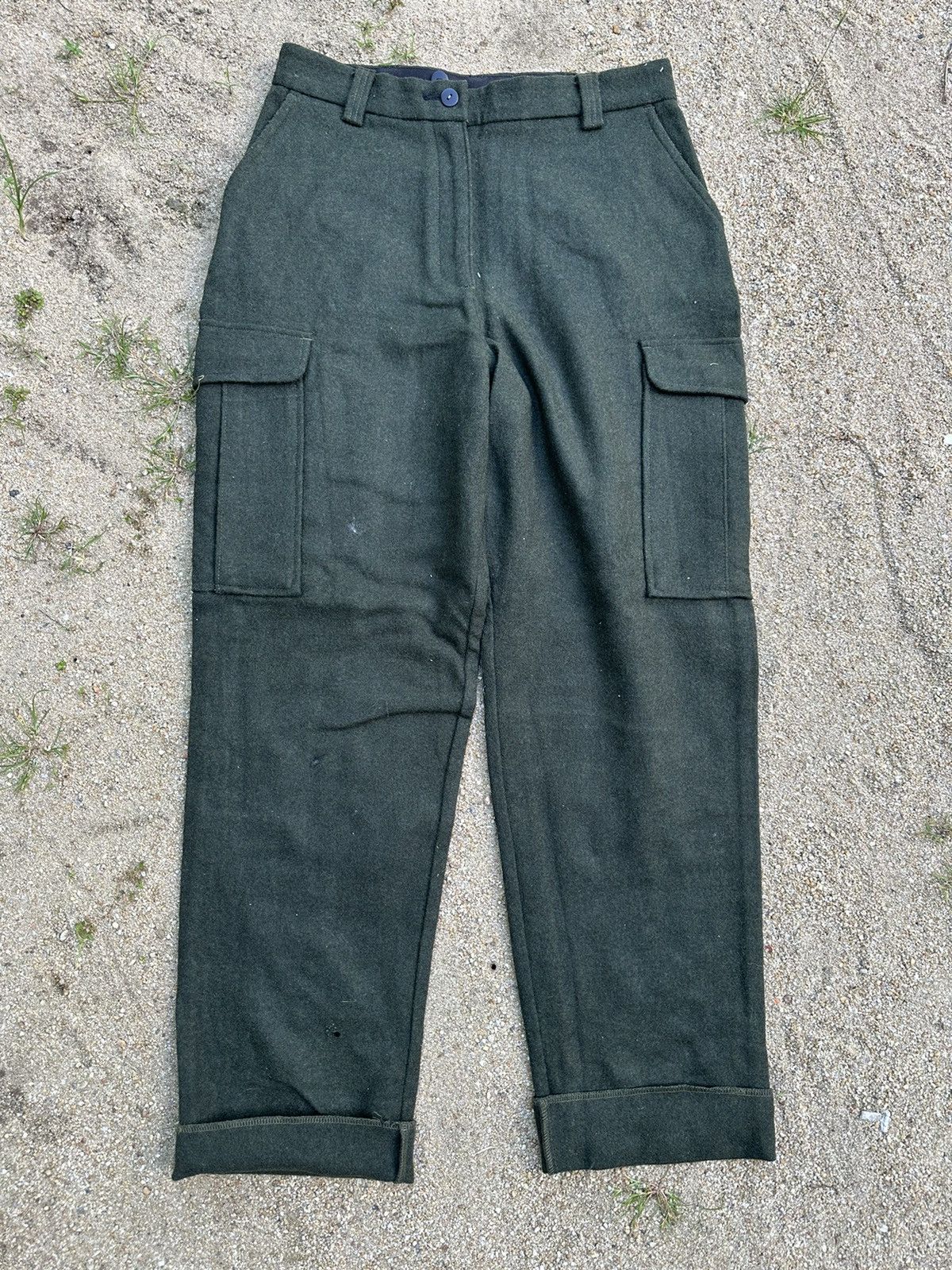 L.L. Bean Vtg L.L Bean Cargo Pants Wool Size US 32 / EU 48 - 3 Thumbnail