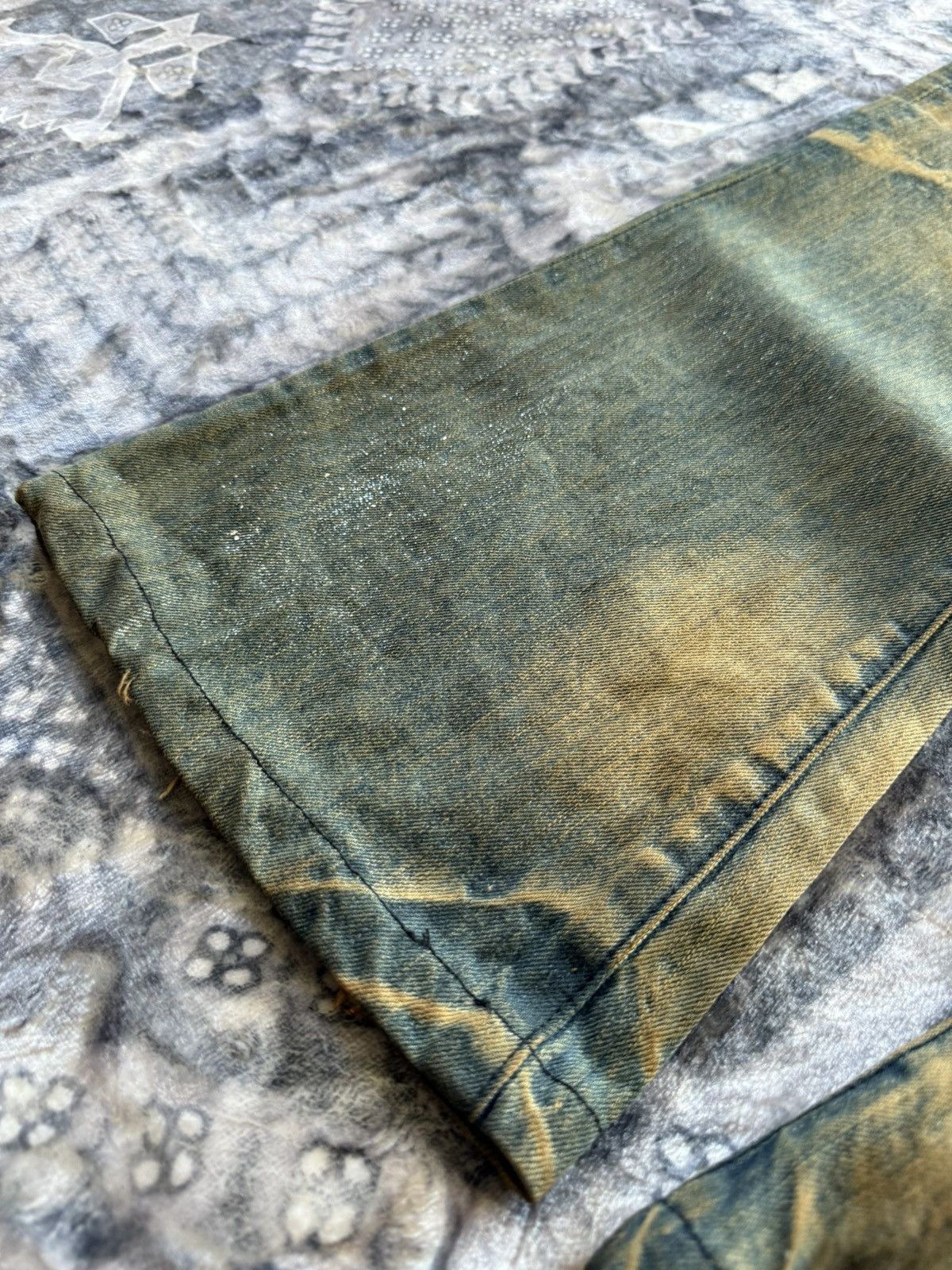 If Six Was Nine Flared Semantic Design Muddy Wash Claw Mark Jeans Size US 30 / EU 46 - 6 Thumbnail