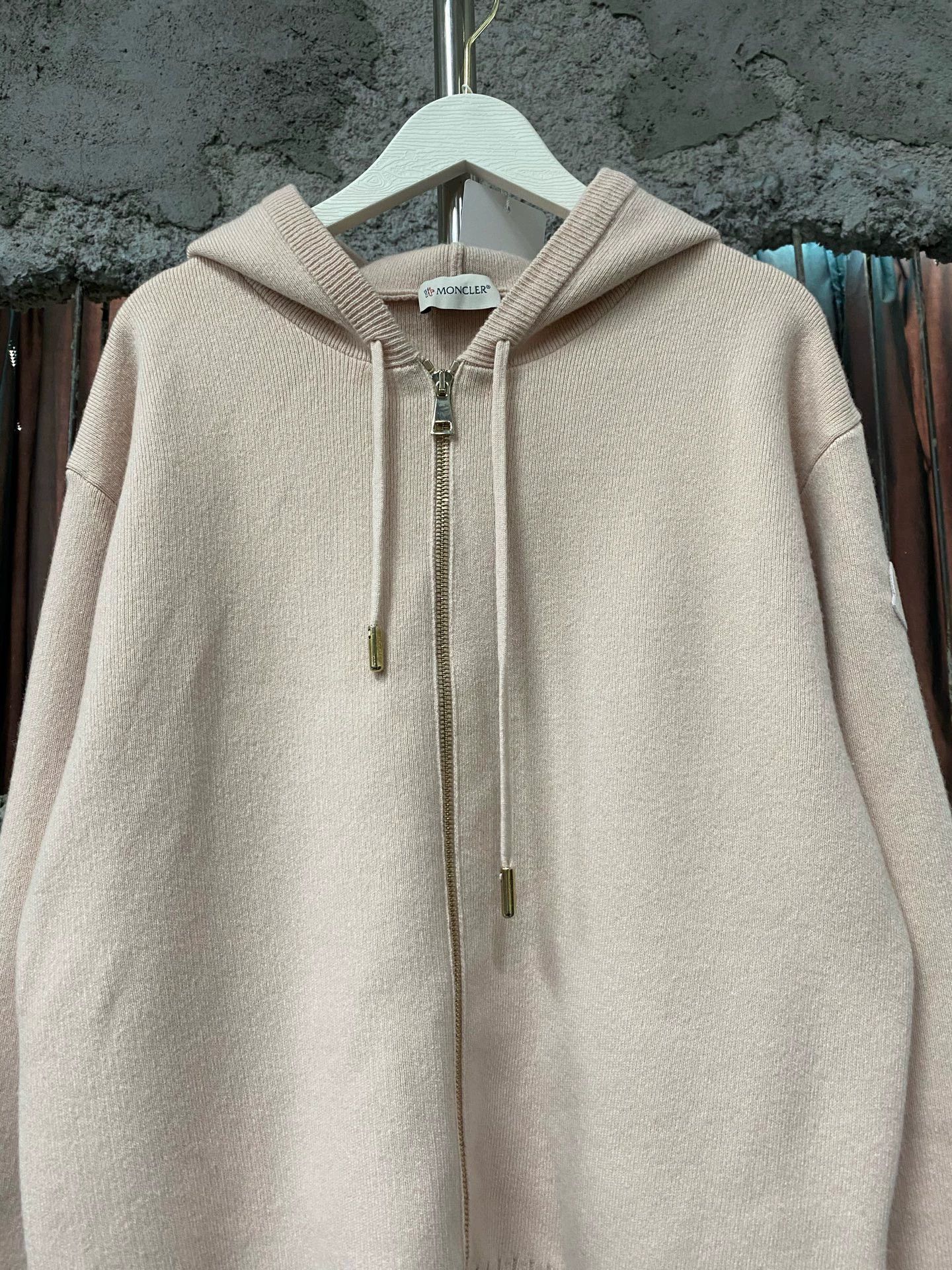 Moncler Moncler Wmns Sakura Pink Hooded Wool-Cashmere Cardigan Size L / US 10 / IT 46 - 3 Thumbnail