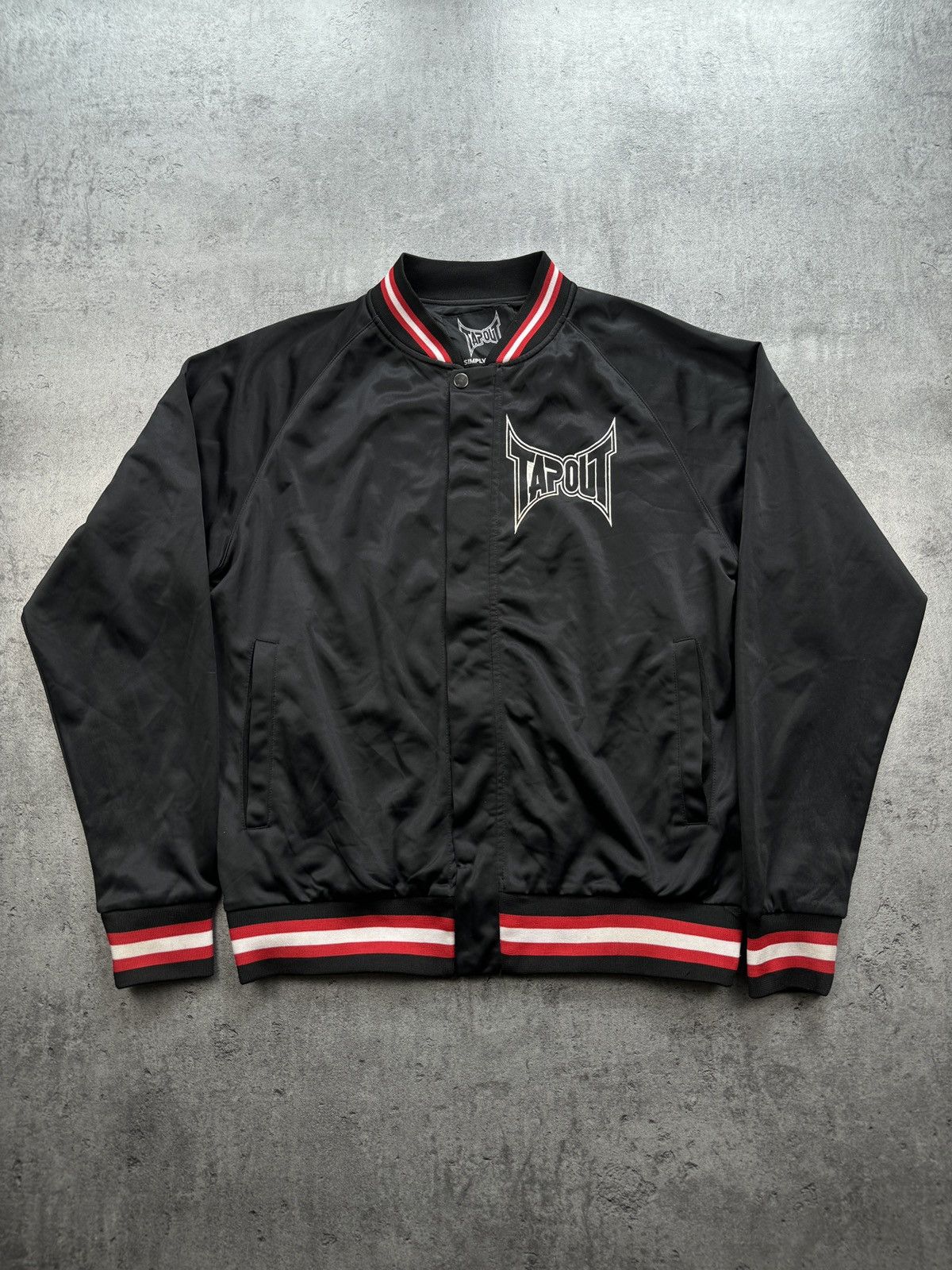 Tapout × Vintage Tapout Boxing Bomber Black light jacket logo vintage rap y2k Size US M / EU 48-50 / 2 - 2 Thumbnail