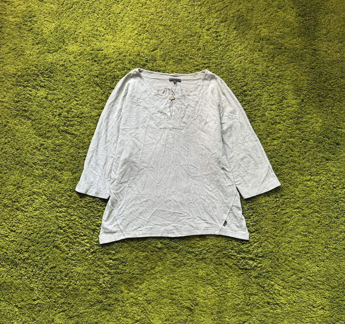 Designer Oska avant garde minimalist hemp blouse longsleeve Size M / US 6-8 / IT 42-44 - 1 Thumbnail