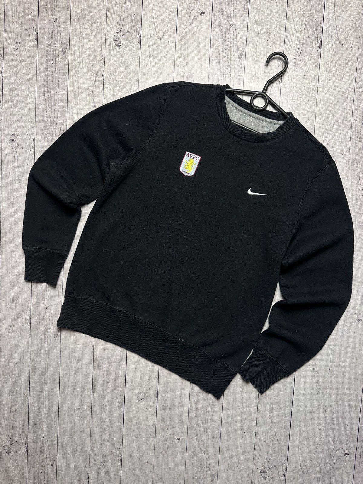 Nike × Vintage Vintage Nike Aston villa soccer sweatshirt logo rare size M Size US M / EU 48-50 / 2 - 1 Thumbnail