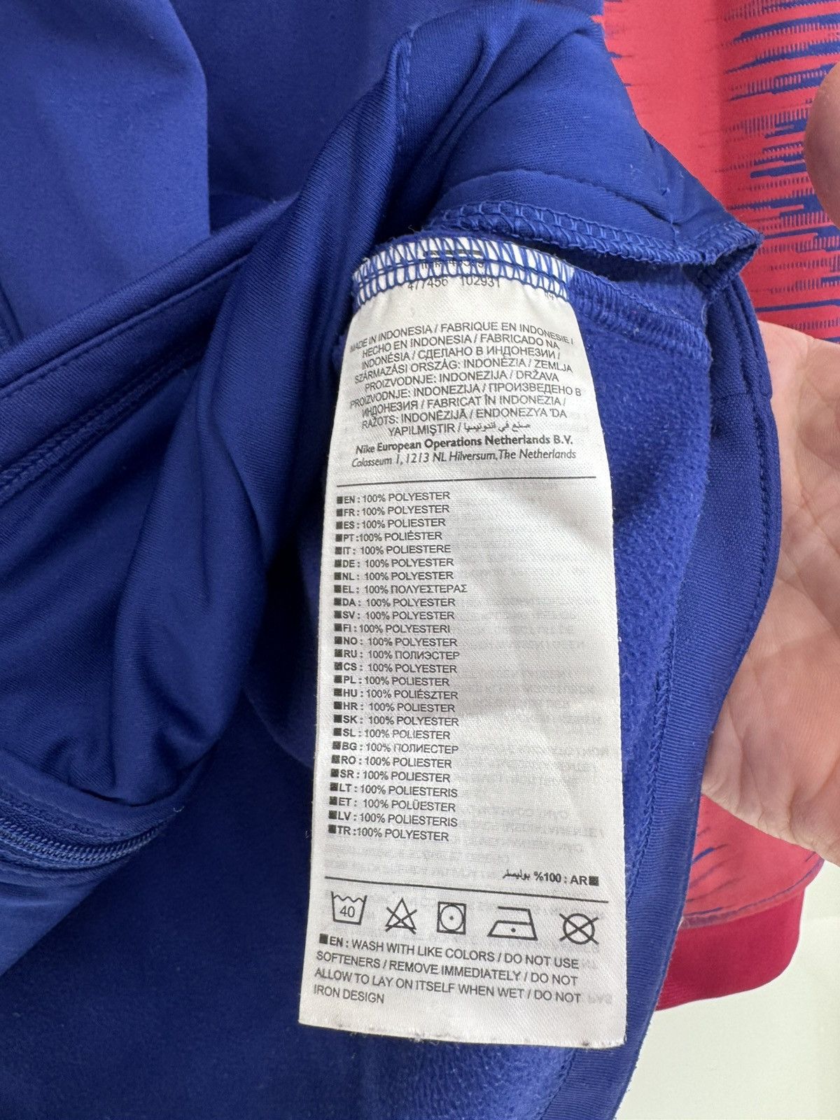 Nike Barcelona 2018-2019 Soccer Track Jacket Football Kit Shirt Size US M / EU 48-50 / 2 - 11 Thumbnail