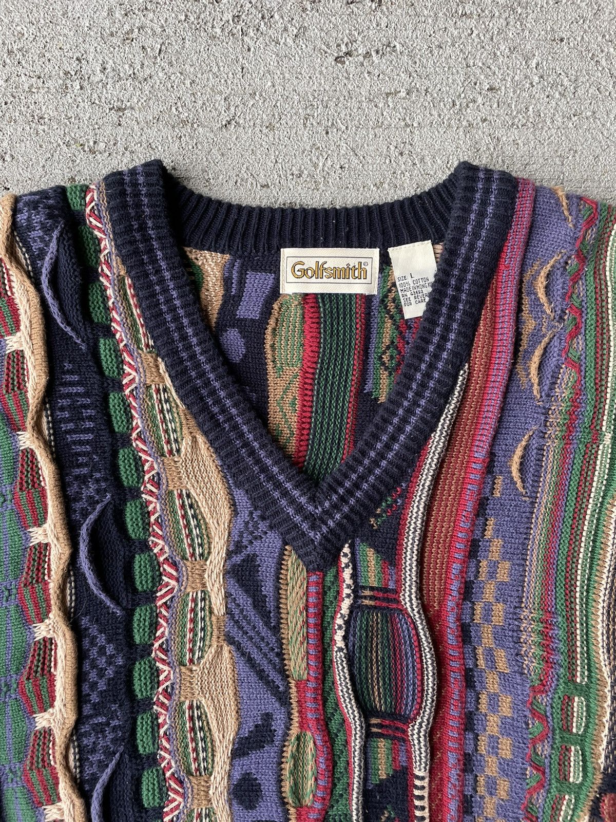 Coogi × Vintage Vintage Coogi Style Golfsmith Sweater Size US L / EU 52-54 / 3 - 4 Thumbnail
