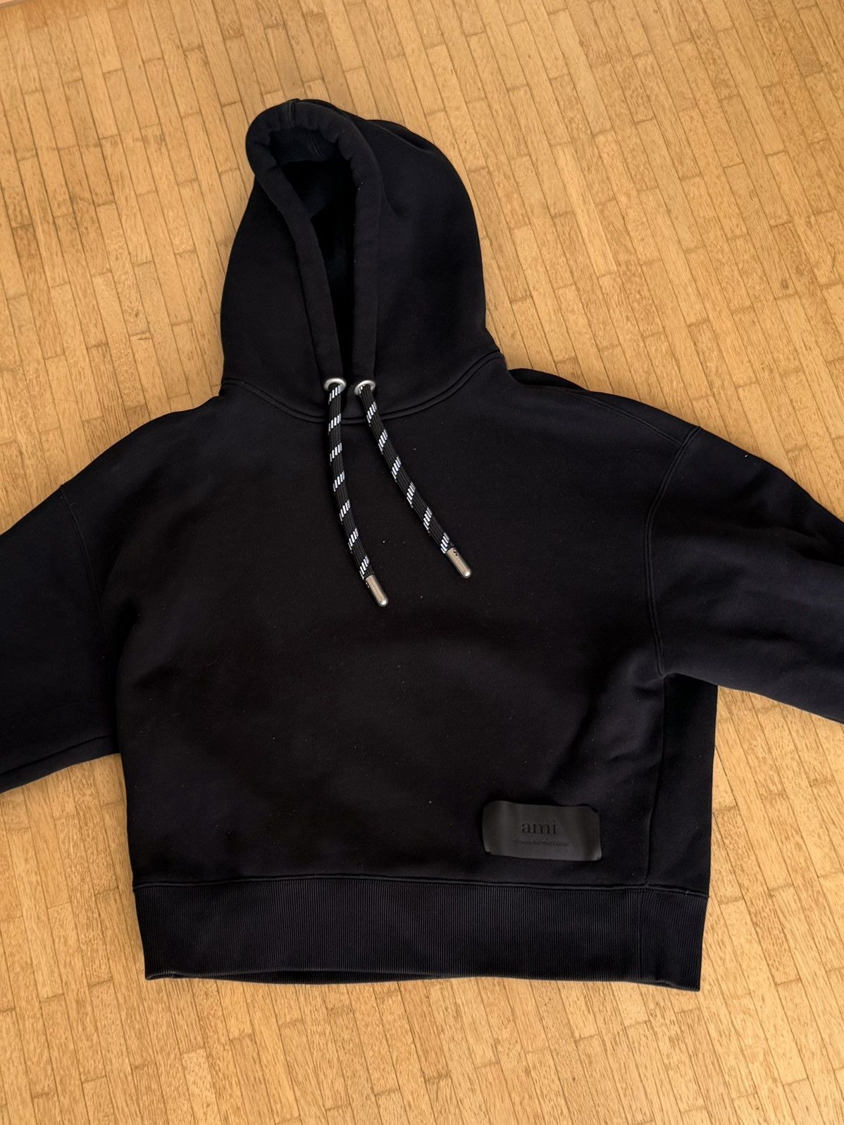 AMI AMI Paris Hoodie with Satin Label Size US L / EU 52-54 / 3 - 1 Thumbnail